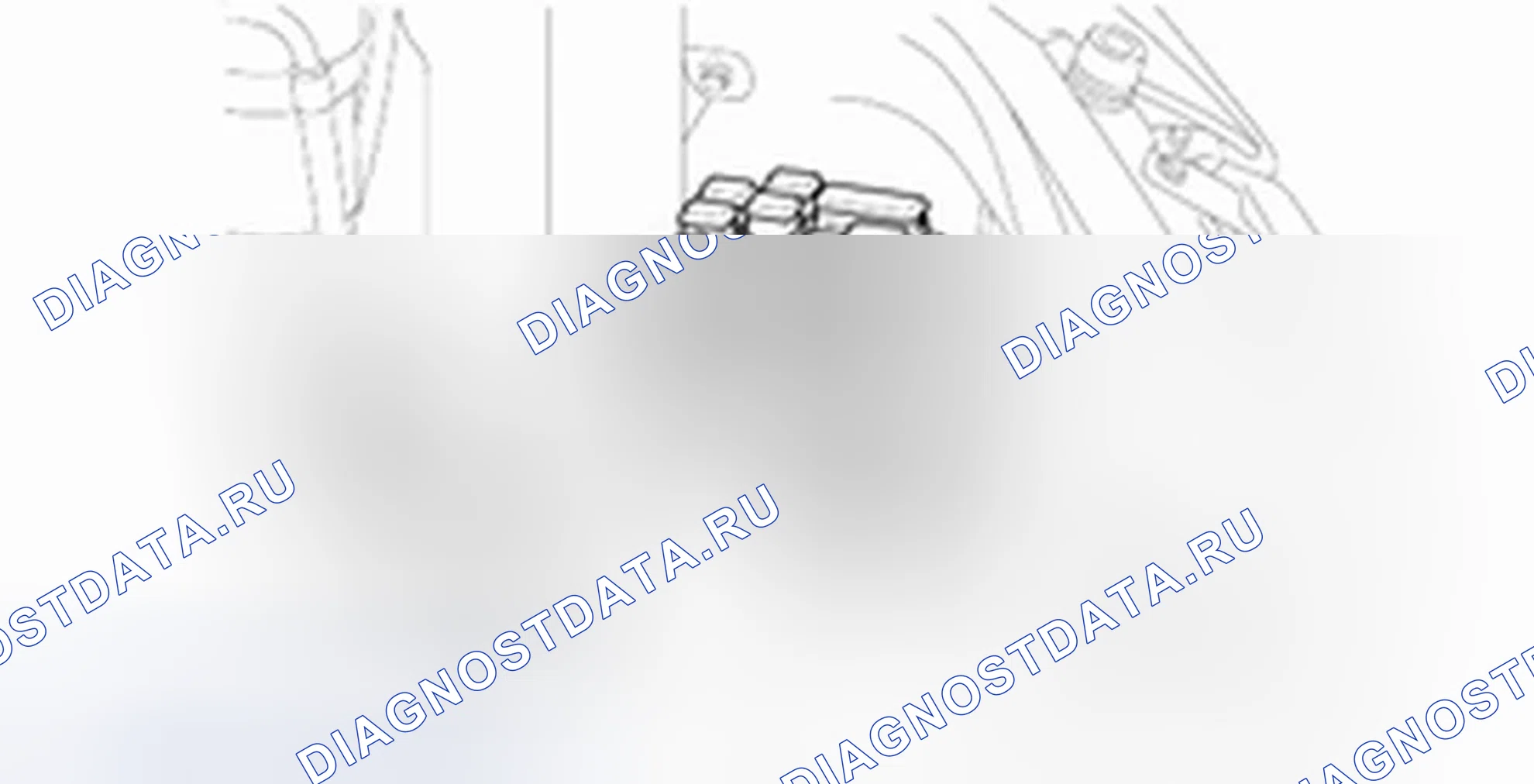 Проверка коробки реле (моторный отсек). Hyundai H-1 A1