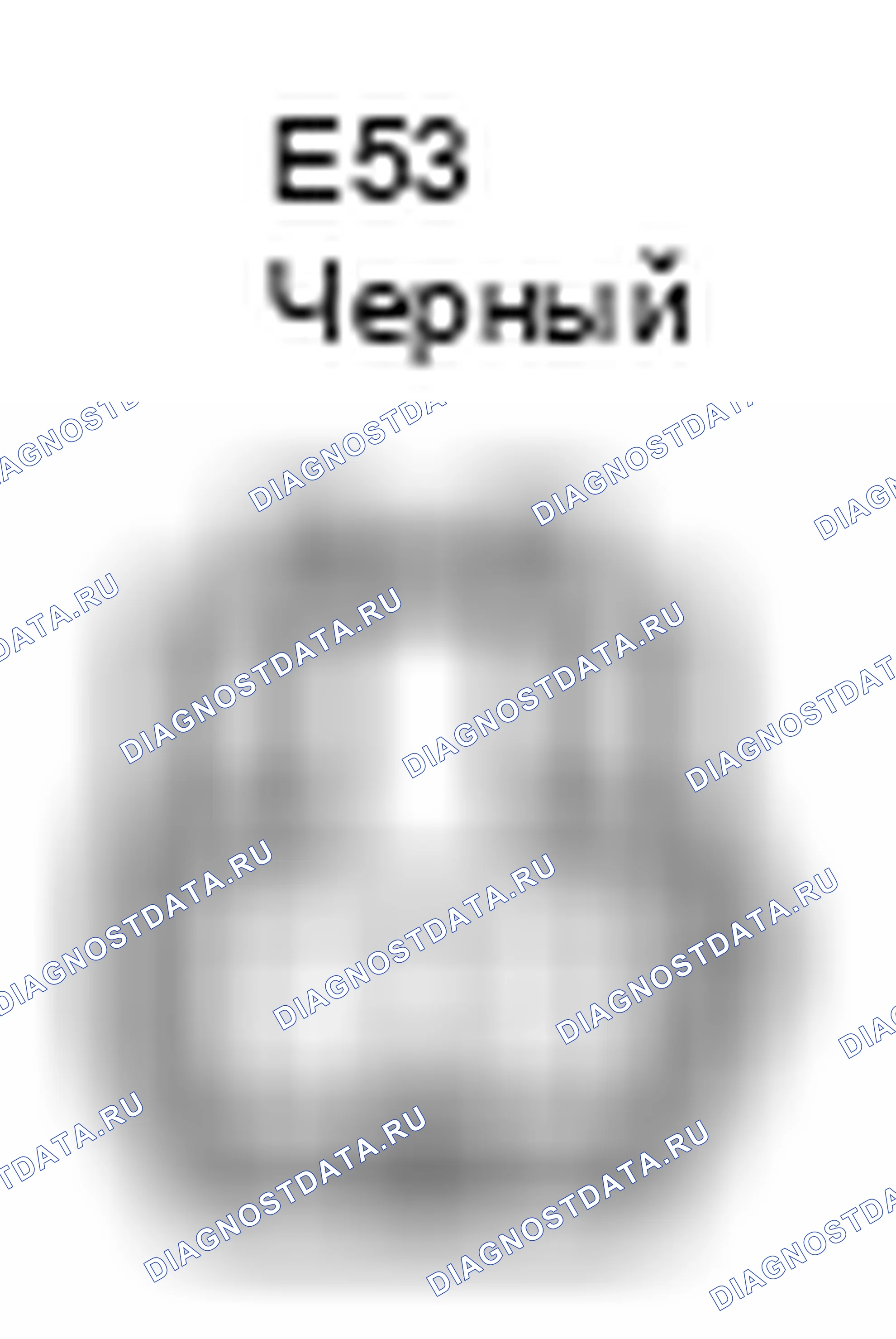 Рис. 1324: Вид с торца разъема Sw предупреждения о давлении в шинах (сброс) (E53). Toyota Camry XV40 рестайлинг