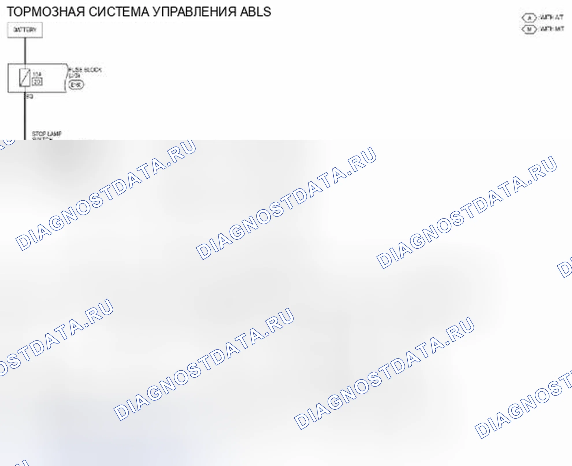Рис. 143: ABLS - электросхема. Suzuki Equator I