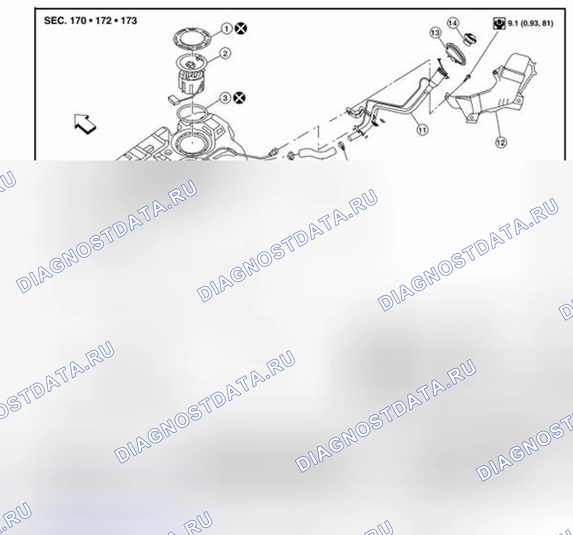 Рис. 1: Компонент. Nissan Sentra B16 рестайлинг