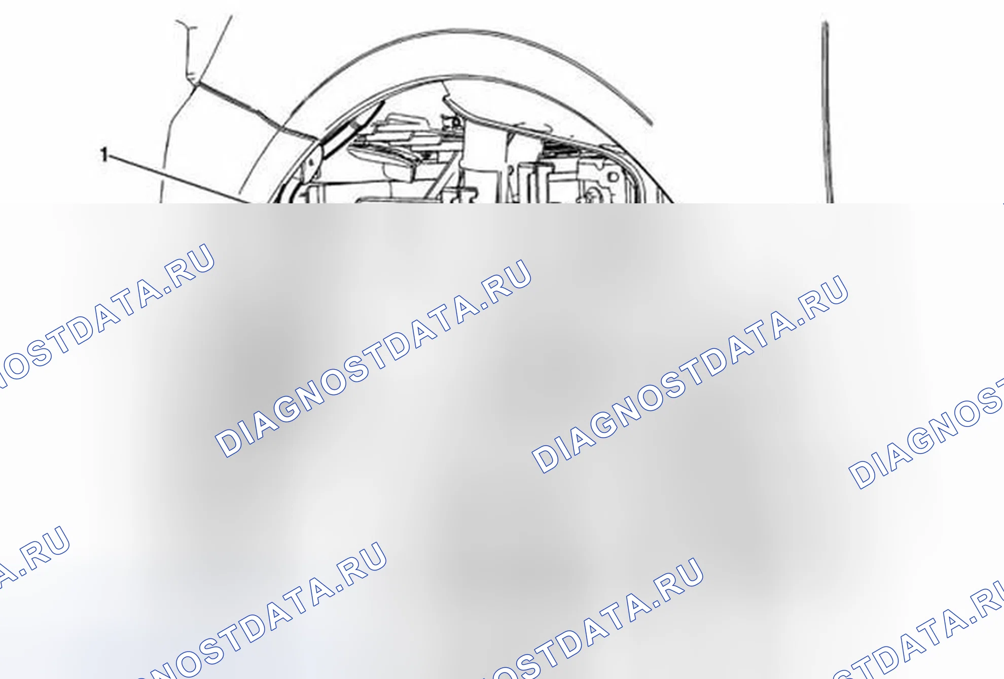 Рис. 12: Замена насоса омывателя ветрового стекла. Chevrolet Sonic I