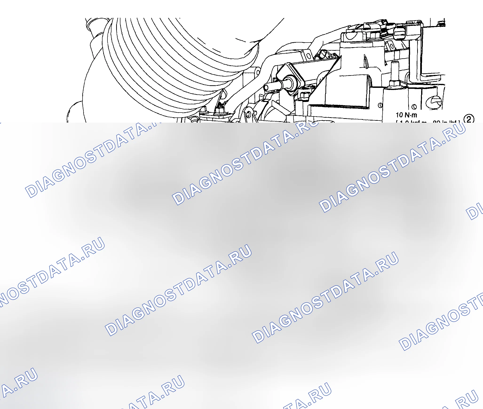 Рис. 19: ДАТЧИК ПОЛОЖЕНИЯ ДРОССЕЛЬНОЙ ЗАСЛОНКИ - 2,3 л. Mazda Tribute I рестайлинг