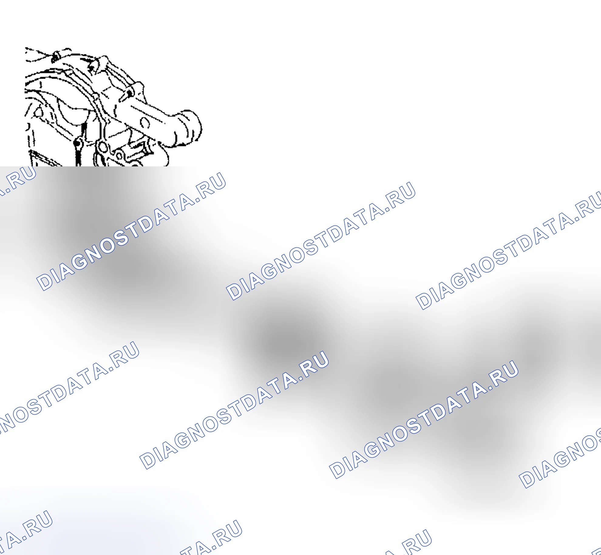 Рис. 407: Установка адаптера масляного фильтра (F). Hyundai Veracruz I