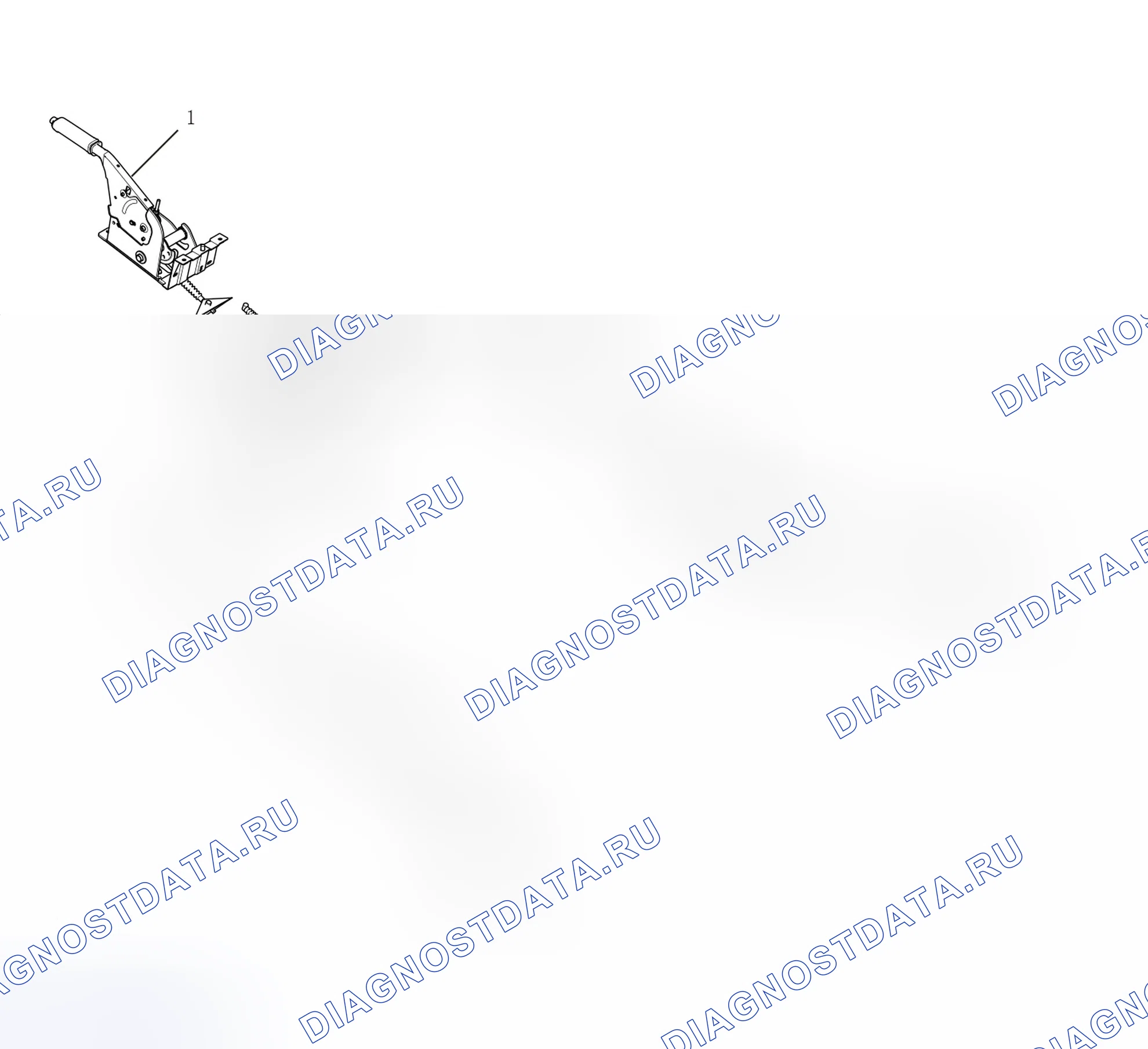Схема расположения стояночного тормоза — Great Wall Wingle-7. Great-Wall Wingle 7 I