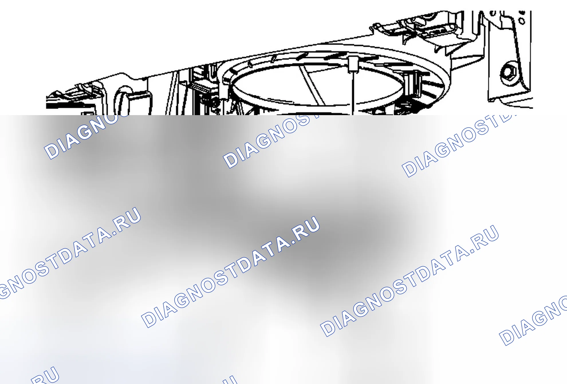Рис. 31: Замена электродвигателя воздуходувки. Chevrolet Malibu VIII рестайлинг