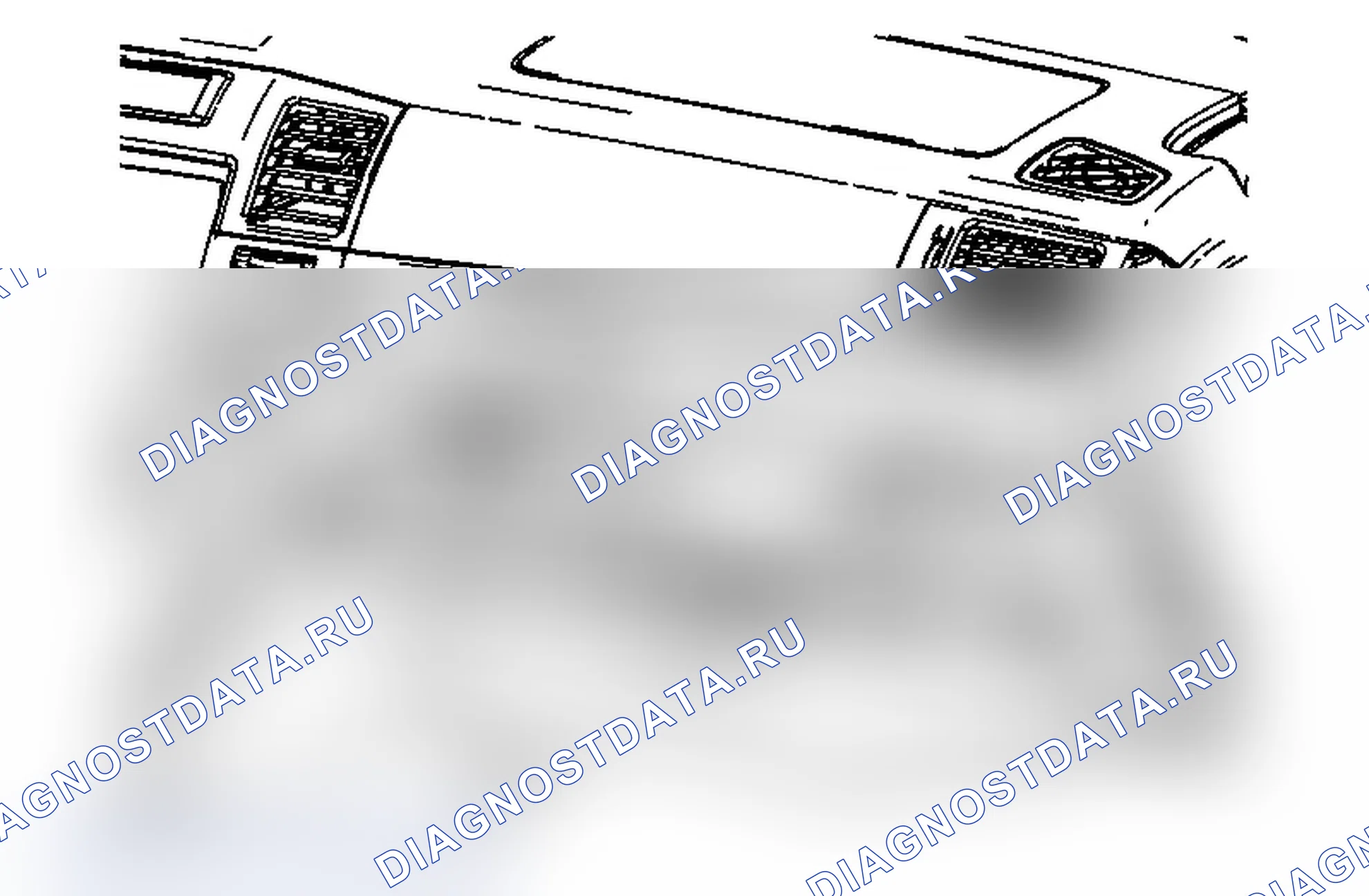 Рис. 156: Замена крышки отверстия доступа отсека приборной панели (Cadillac). Chevrolet Tahoe III