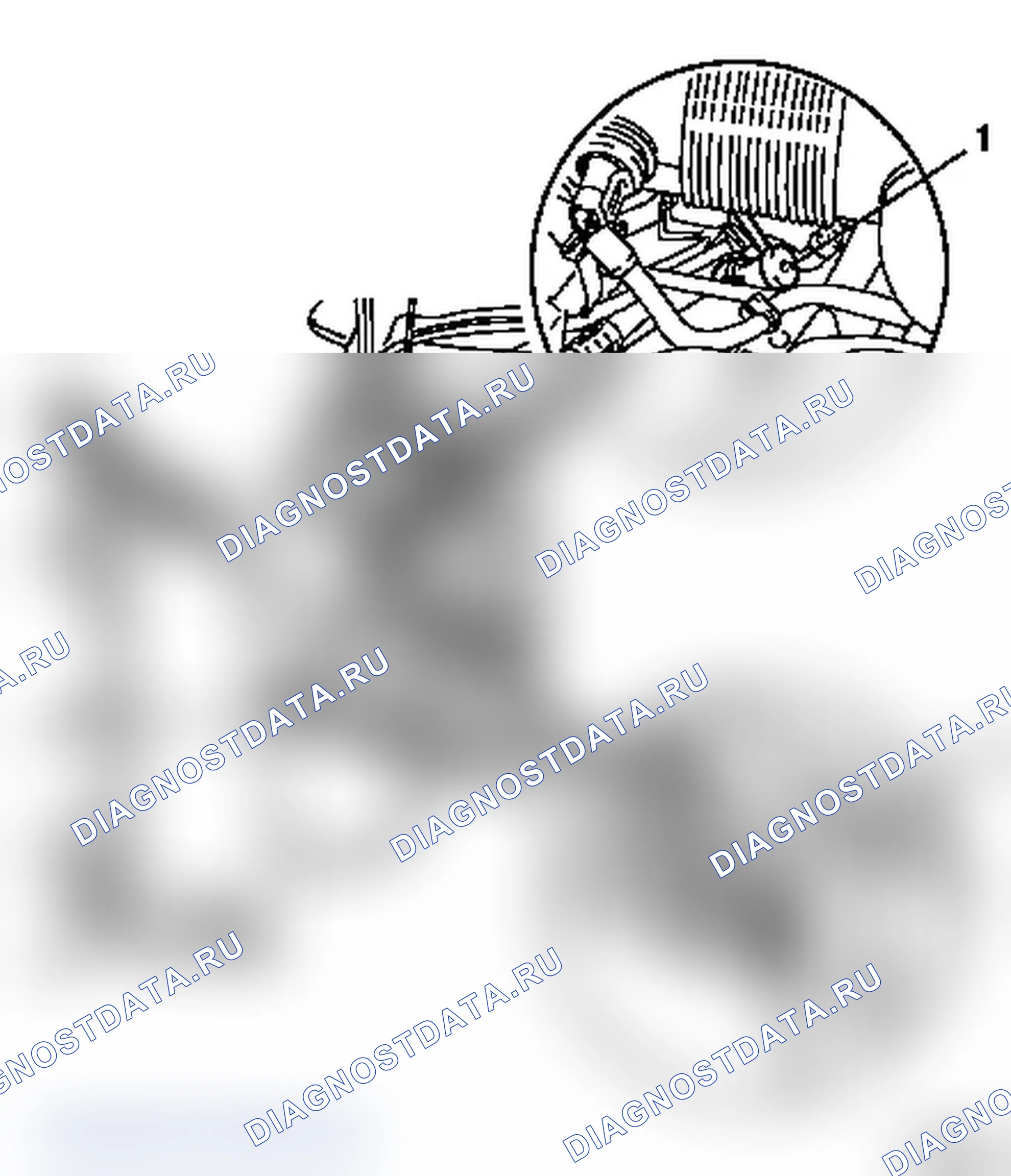 Расположение сервисных штуцеров (до 2000 года выпуска). Opel Zafira A рестайлинг
