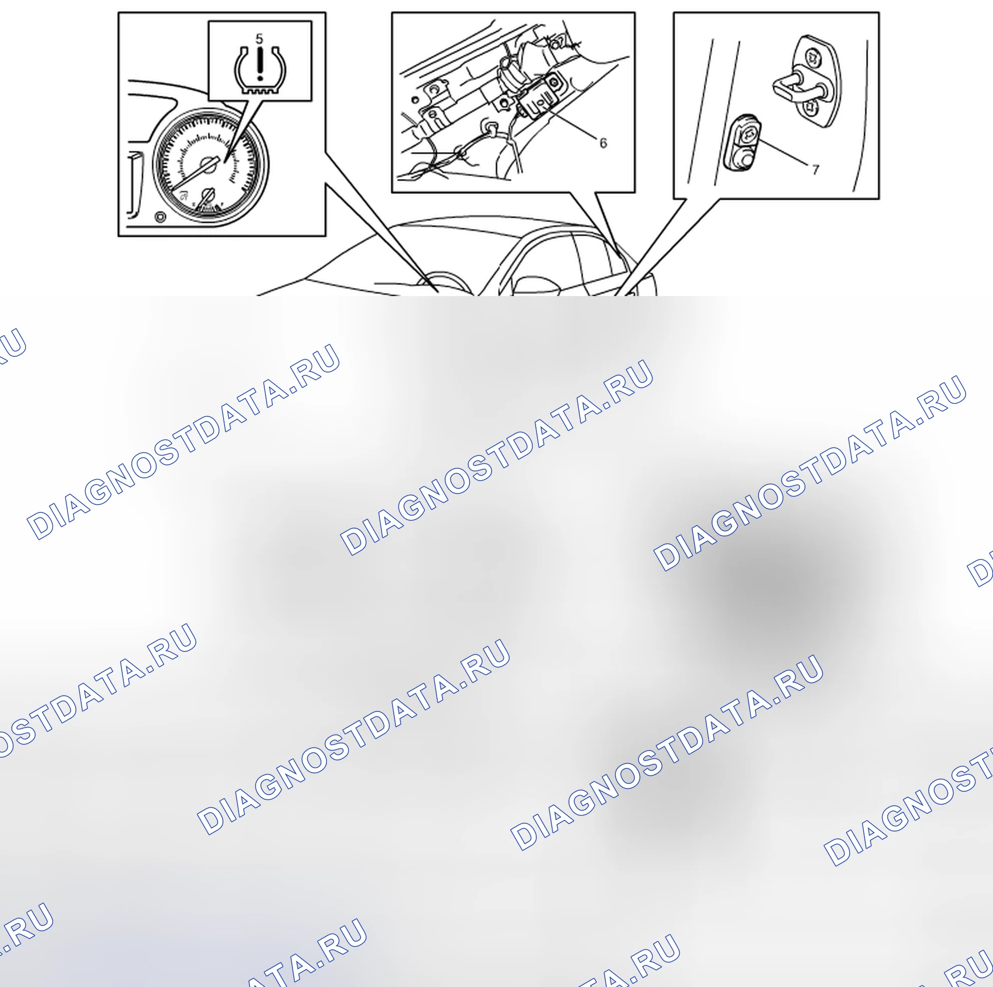 Рис. 15: Расположение компонентов TPMS. Suzuki Kizashi I