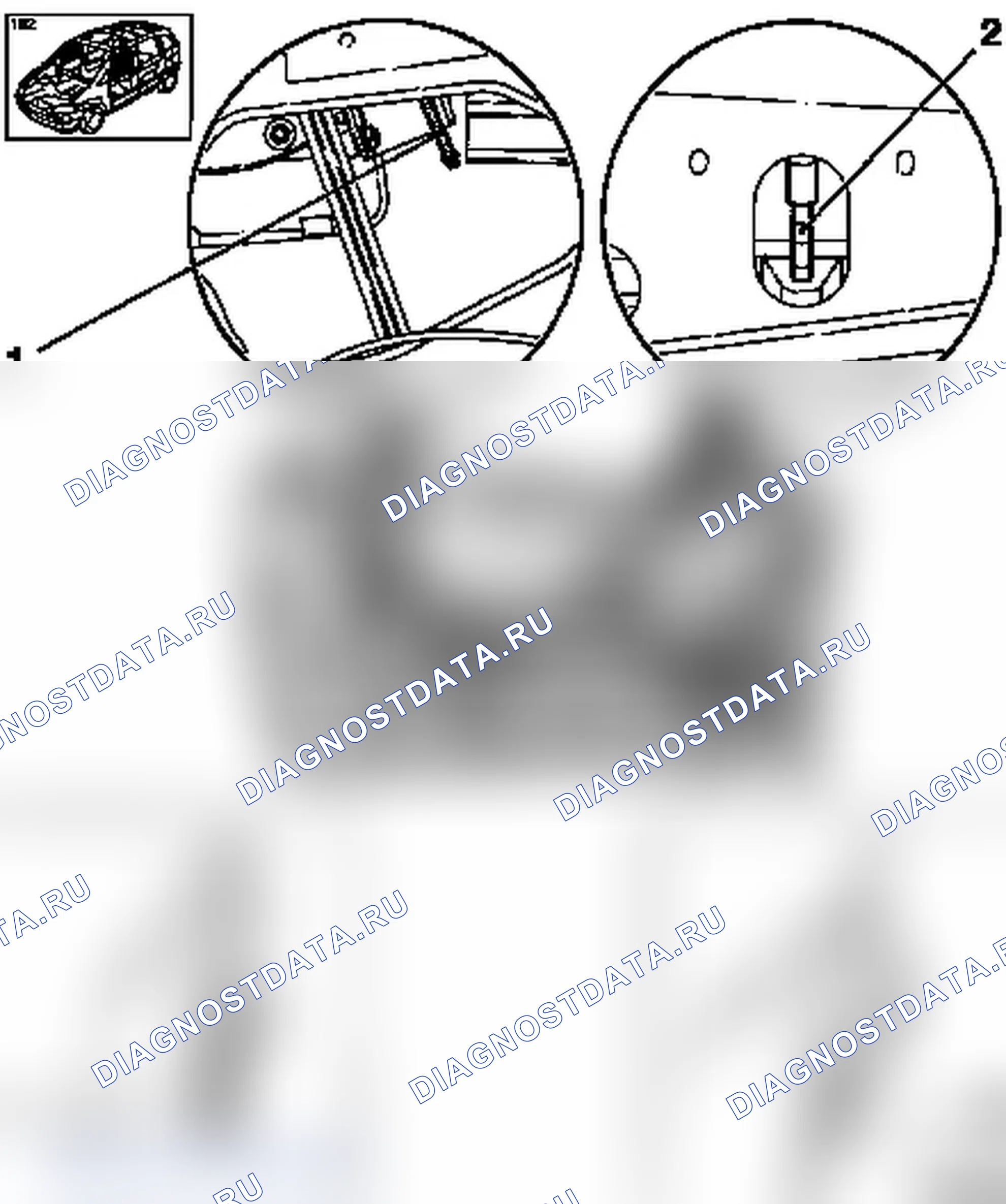 Регулировка подъемного окна передней двери (модель F07). Opel Astra G