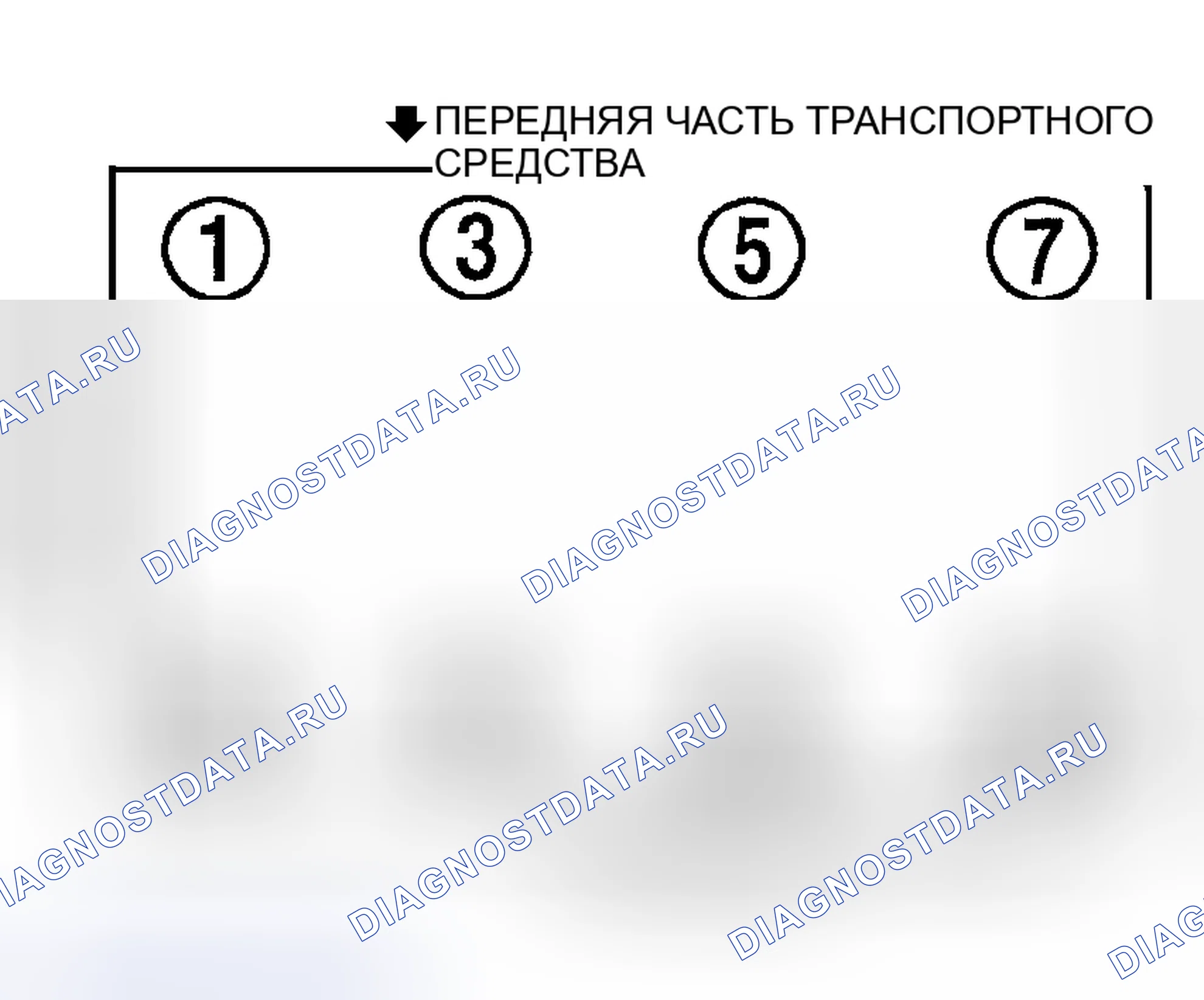 Рис. 6: порядок работы цилиндров (4.0L и 4.6L). Pontiac Grand AM V