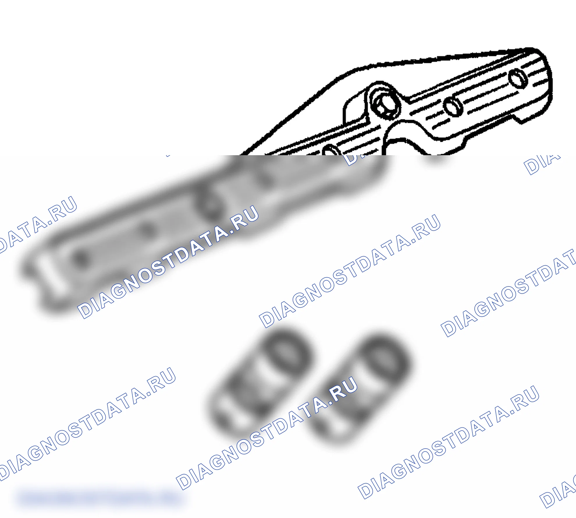 Рис. 122: Очистка и проверка подъемников и направляющих клапанов. GMC Sierra 1500 HD 