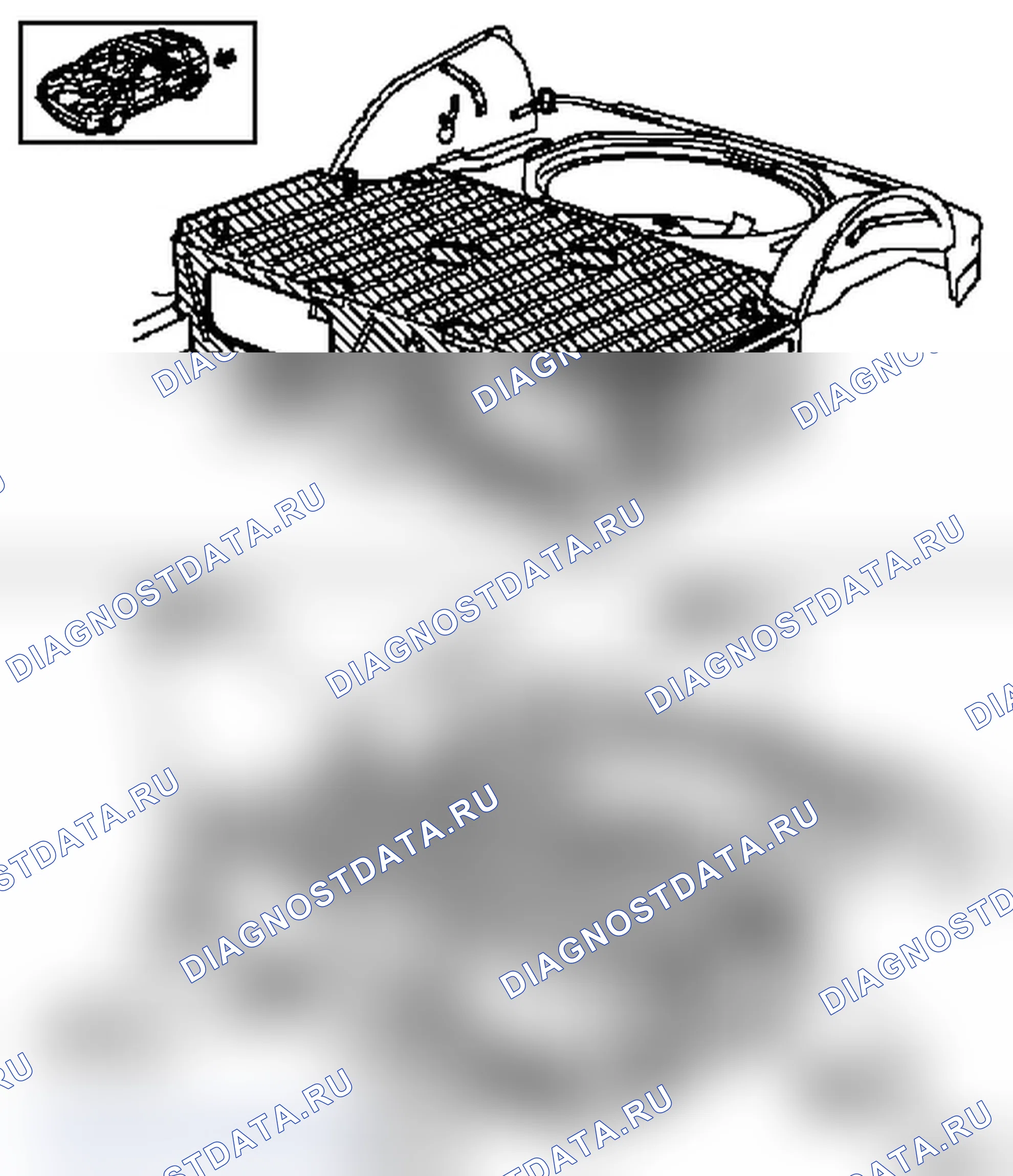 Замена заднего промежуточного днища (модель F70). Opel Astra G