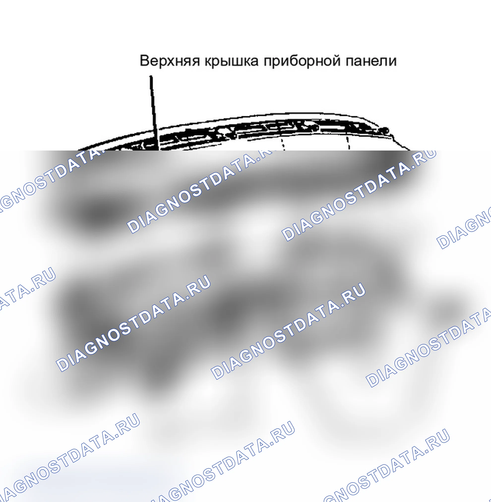 Рис. 5: Верхняя крышка приборной панели. Buick Electra VI