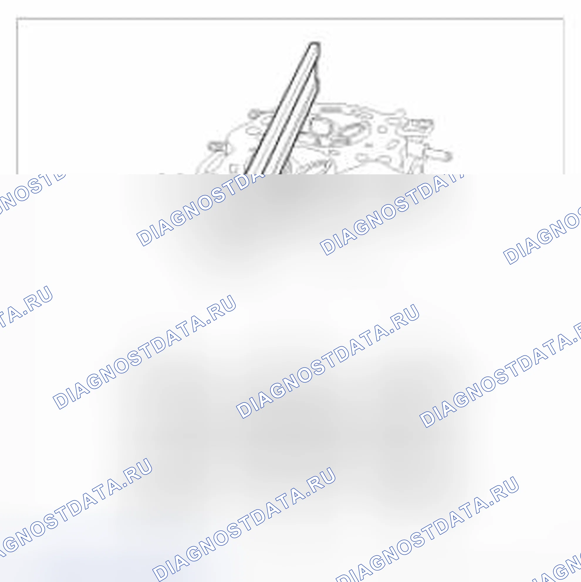 Рис. 232: Головка цилиндра. BMW 6 серия F06/F13/F12