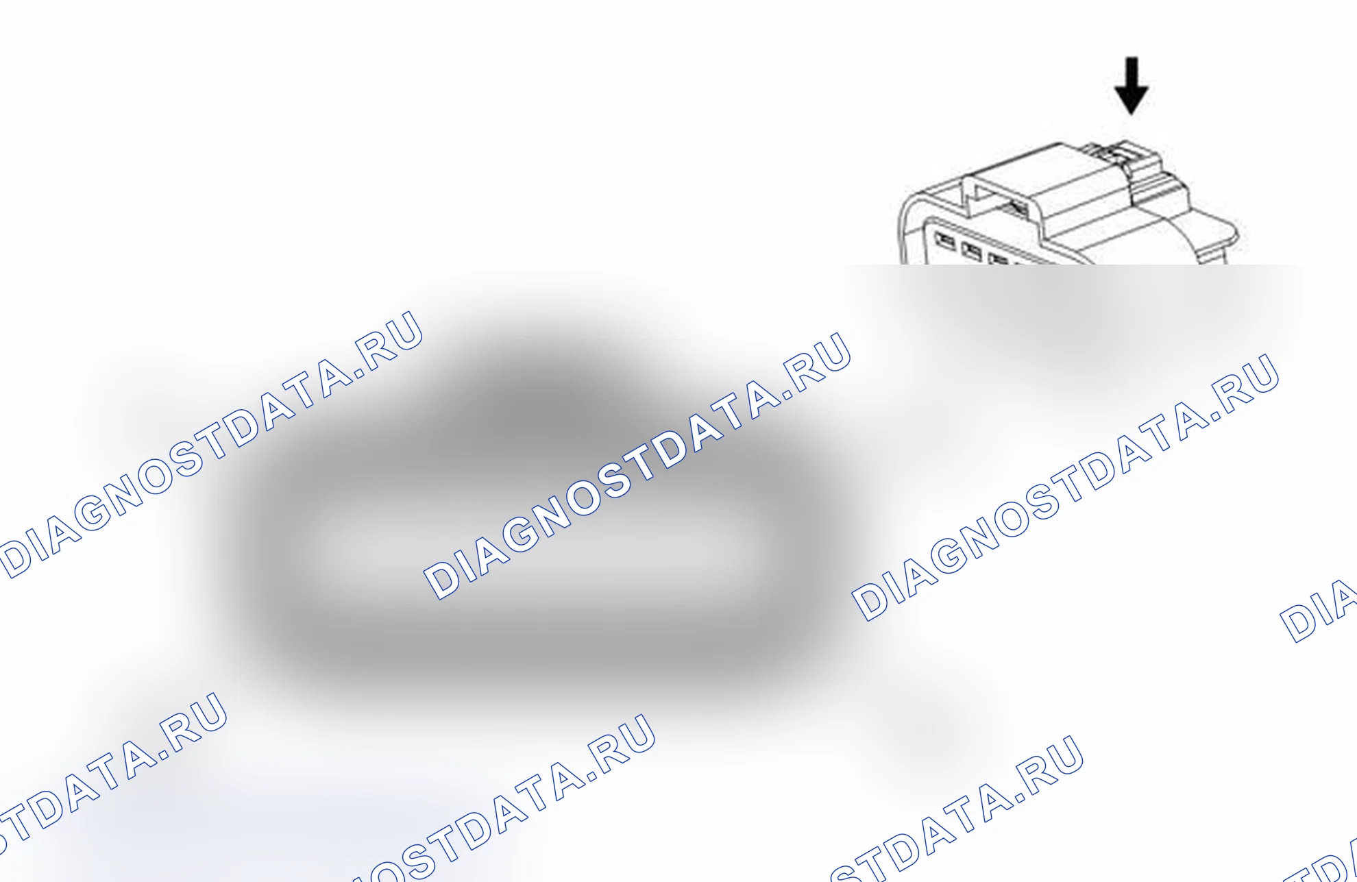 Рис. 23: Вспомогательный модуль управления ступенькой X2 (BRS). Chevrolet Tahoe III