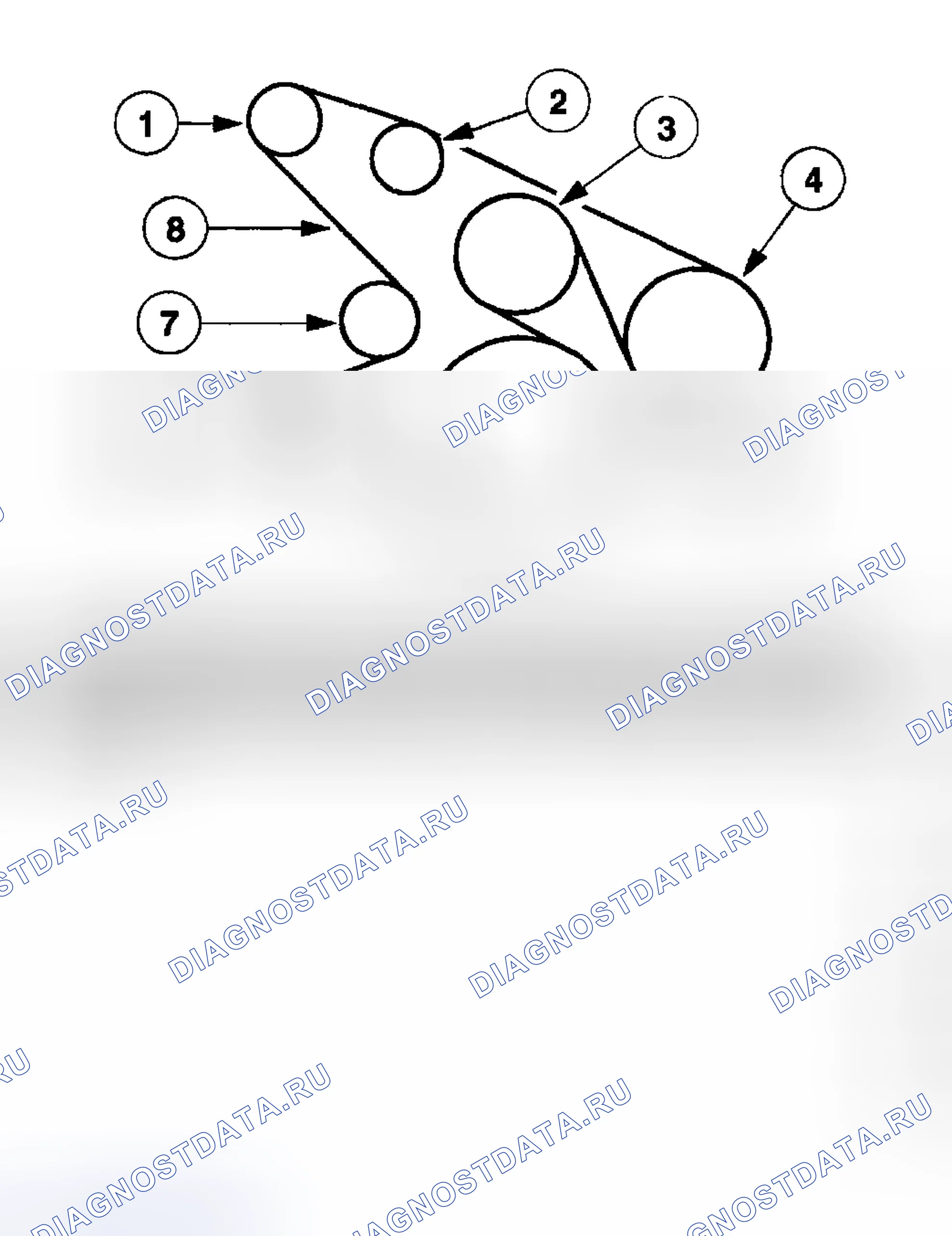 Рис. 29: Расположение компонентов - 4.2L без кондиционера. Ford Pickup F250 Super Duty I