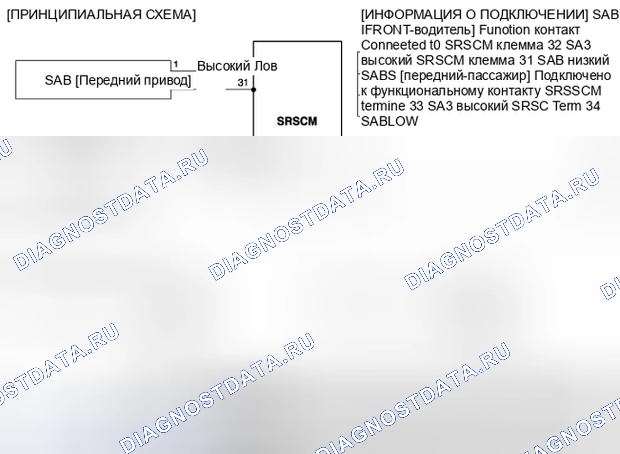 Рис. 226: Принципиальная схема. Kia Spectra I рестайлинг 2