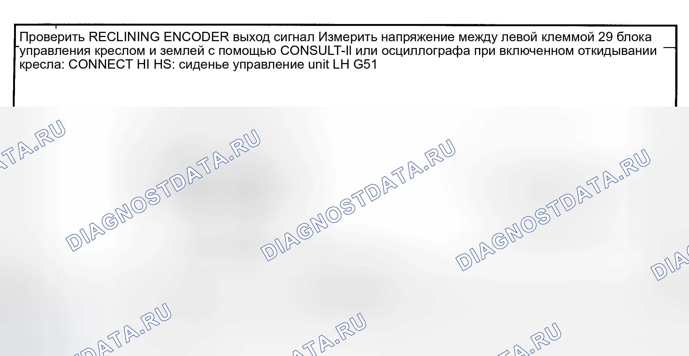 Рис. 8: ДИАГНОСТИЧЕСКАЯ ПРОЦЕДУРА 3 (ПРОВЕРКА ОТКИДЫВАЮЩЕГОСЯ ЭНКОДЕРА). Nissan Maxima A33