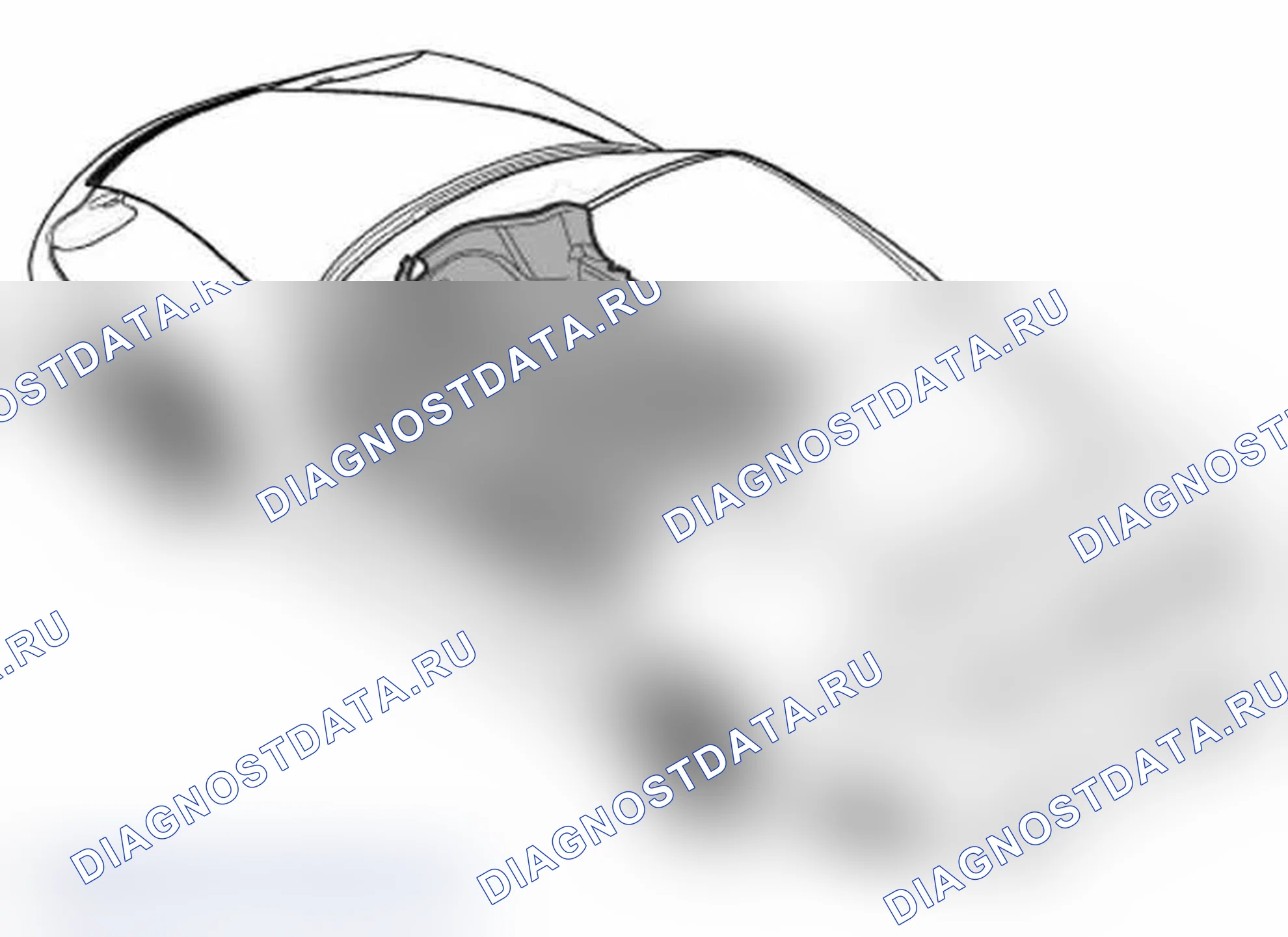 Рис. 8: Снятие и установка напольного покрытия. Porsche 911 GT2 996