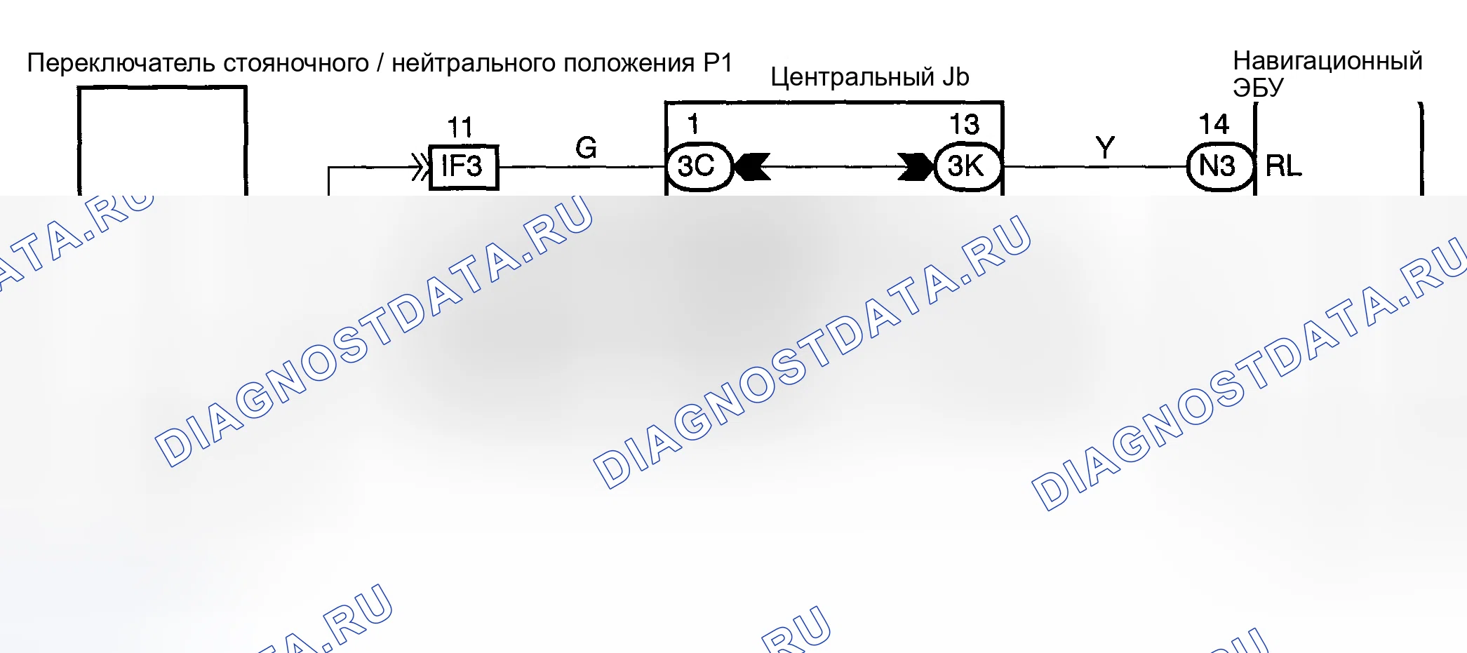 Рис. 123: электросхема. Toyota Highlander I рестайлинг