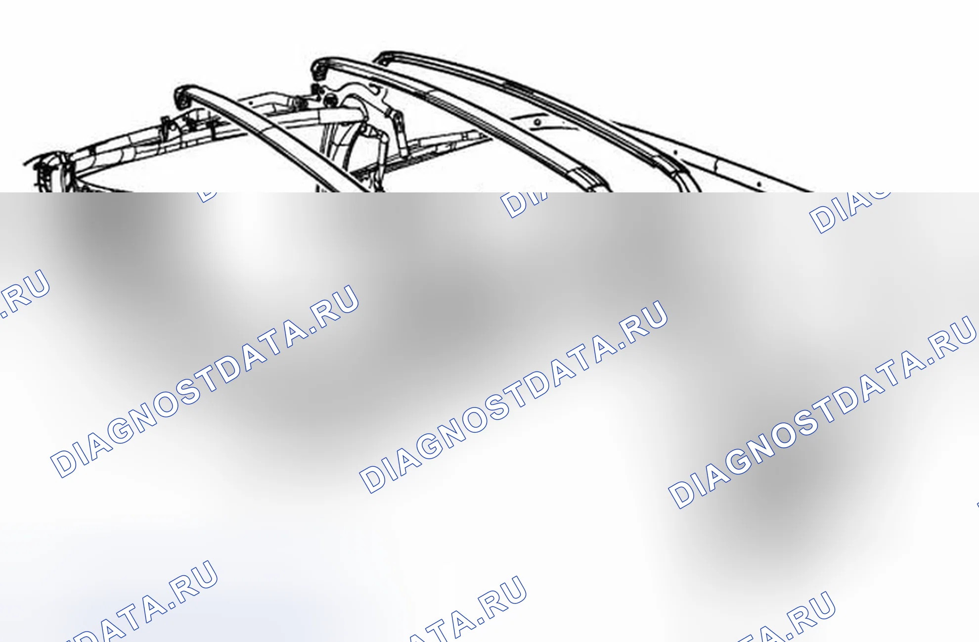 Рис. 25: Складной топ номер 1 Замена лука. Chevrolet Corvette C6