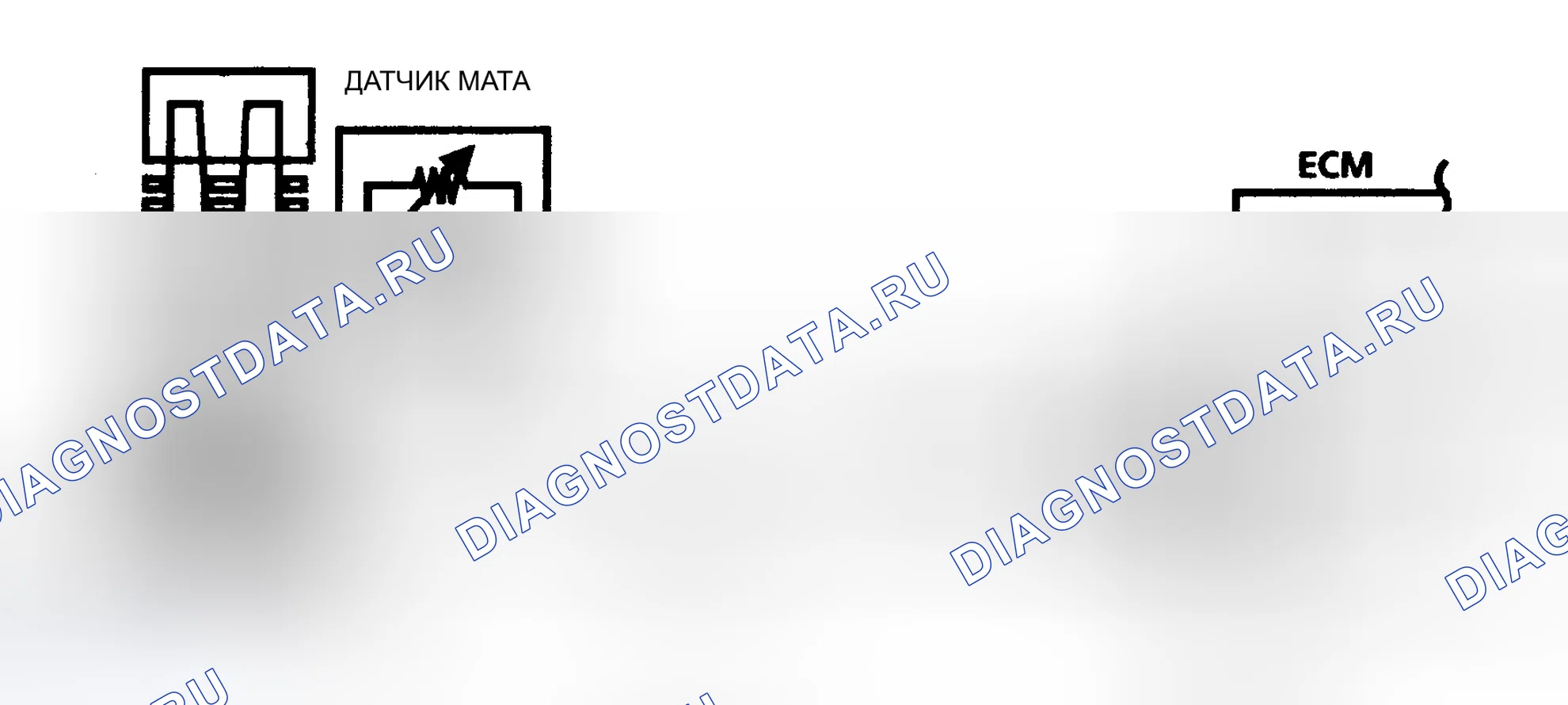 Рис. 435: Код 23 Схема: MAT датчик Temp низкий (A/J/N/P кузов). Pontiac Grand AM III