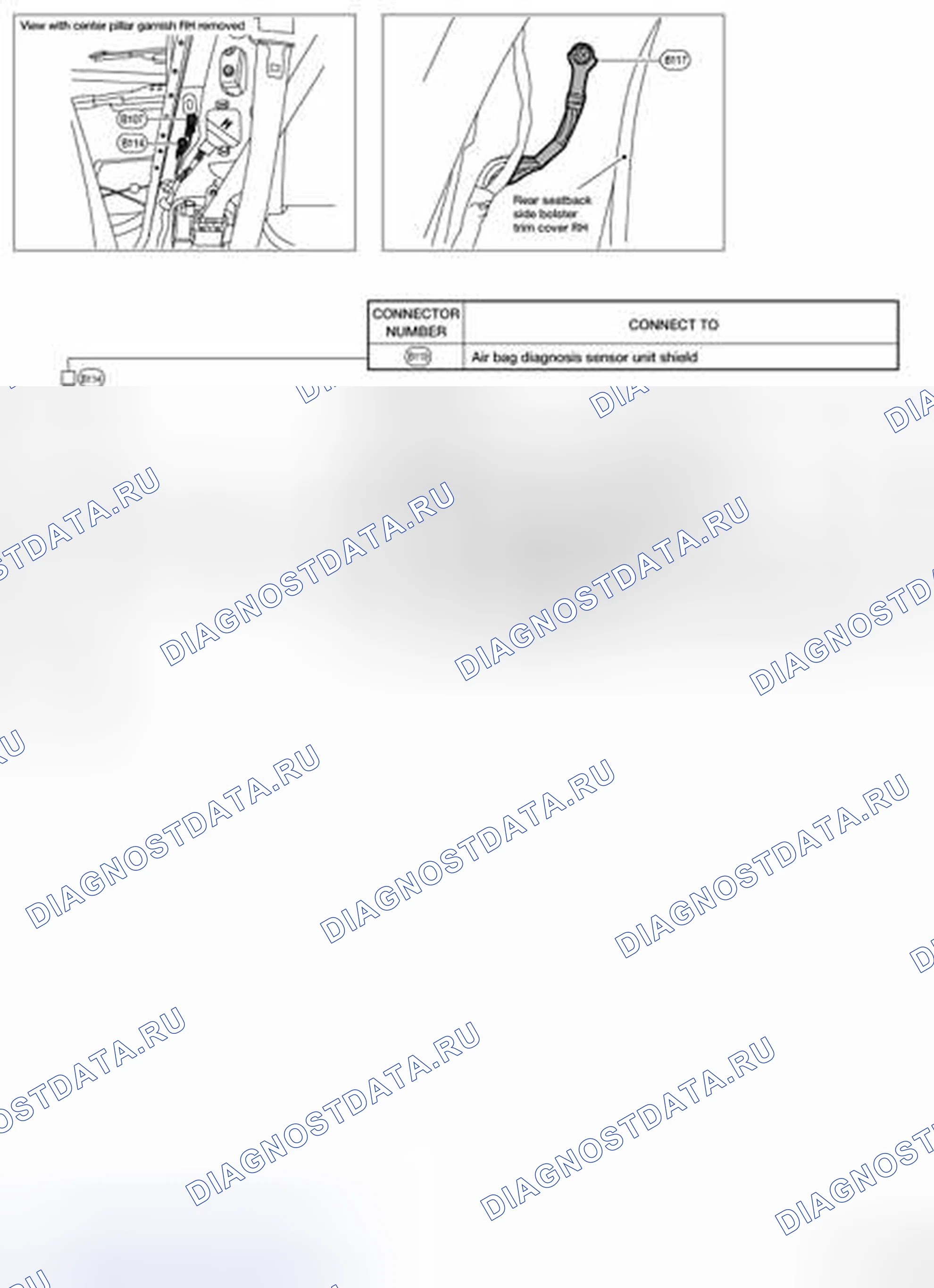 Рис. 161: ЖГУТ КУЗОВА № 2. Nissan Altima L33