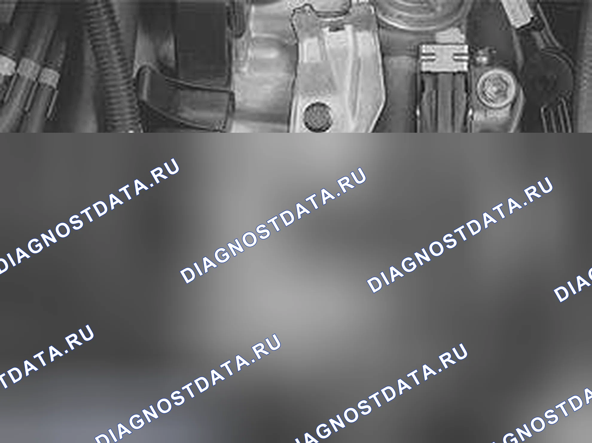 Рис. 287: Демонтаж фиксатора кабельного жгута. Volvo S60 I рестайлинг
