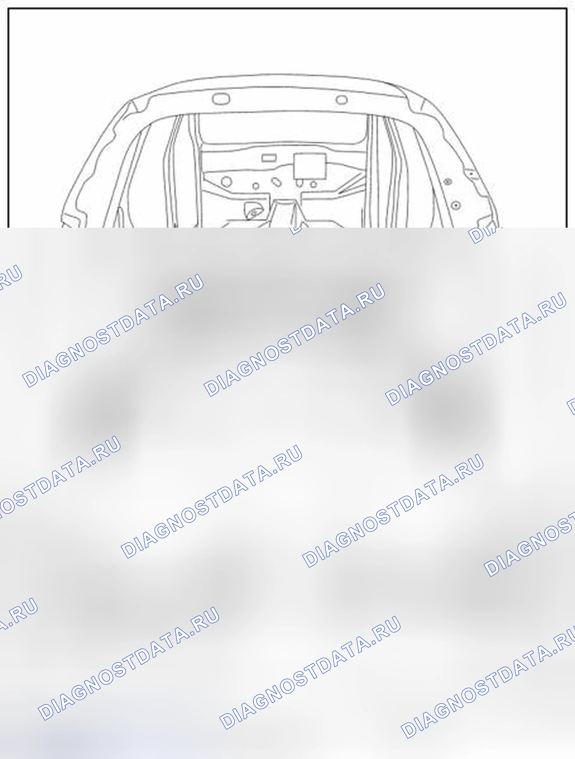 Рис. 219: Задний этаж. Nissan Rogue II