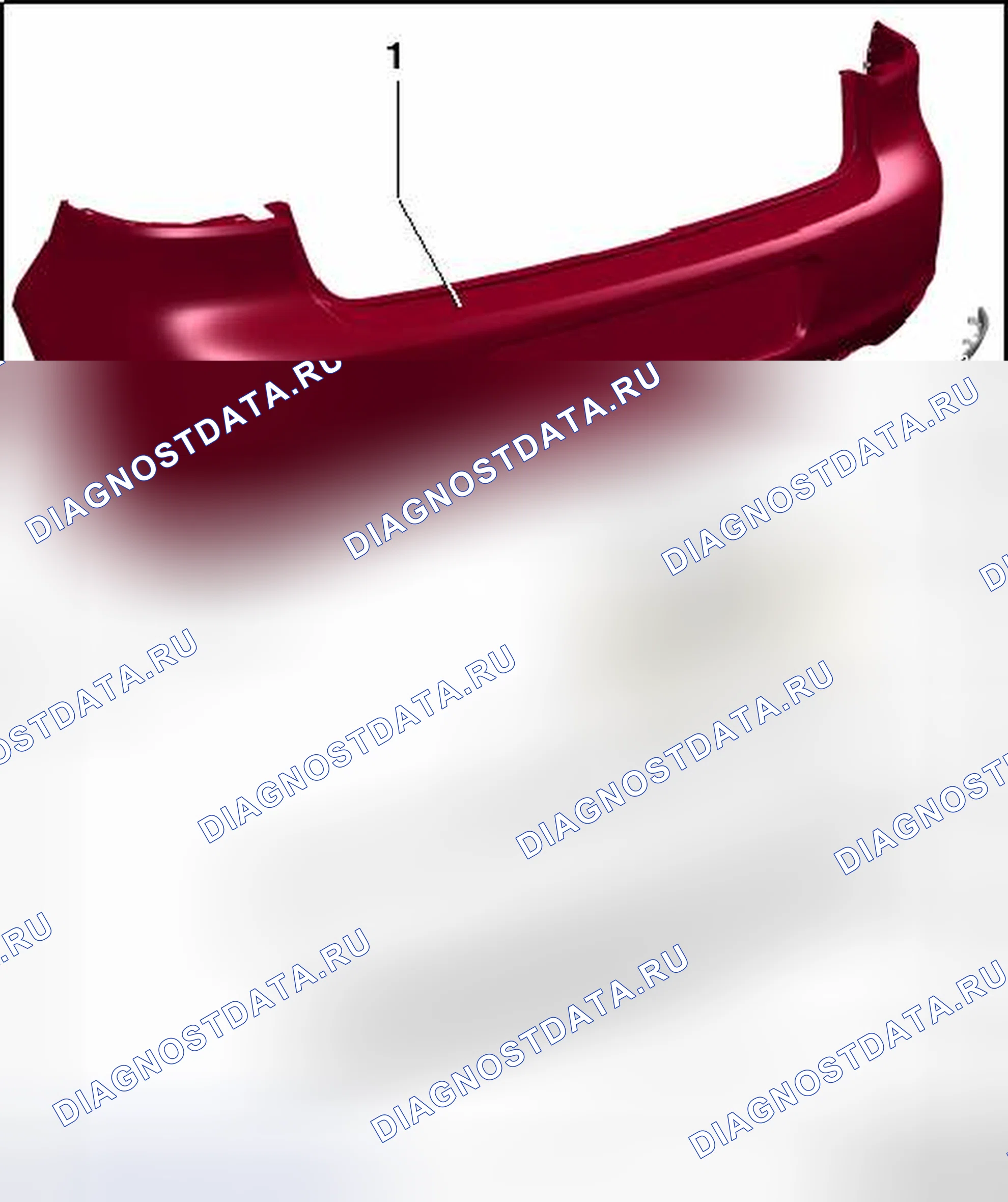 Рис. 32: КРЕПЛЕНИЯ КРЫШКИ ЗАДНЕГО БАМПЕРА. Volkswagen Golf Mk7