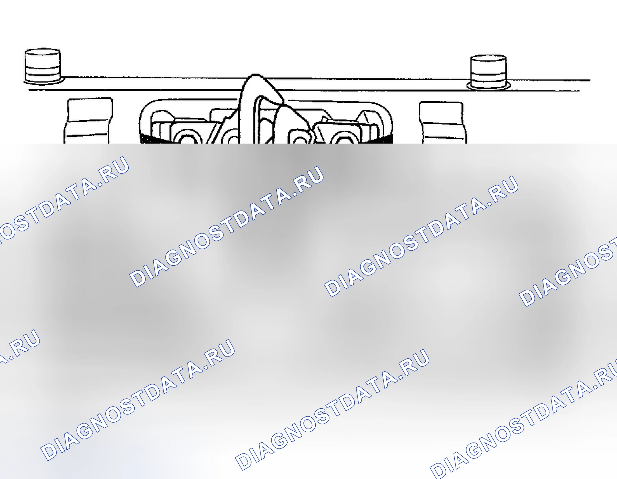 Рис. 70: ЗАЩЕЛКА КАПОТА. Hyundai Accent II рестайлинг
