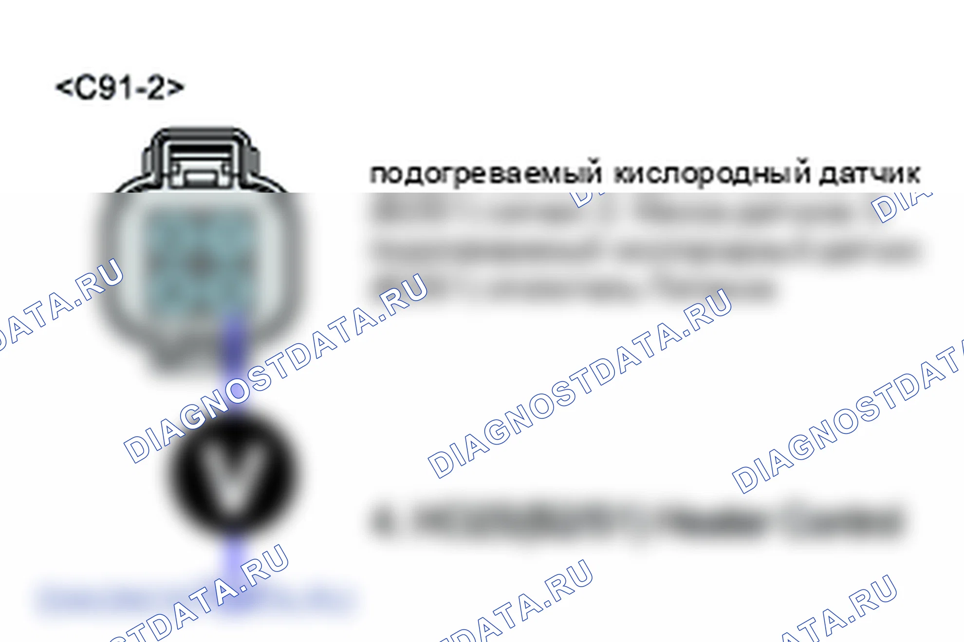 P0051: подогреваемый кислородный датчик Цепь нагревателя разряжена (блок 2/датчик 1). Hyundai Santa Fe CM
