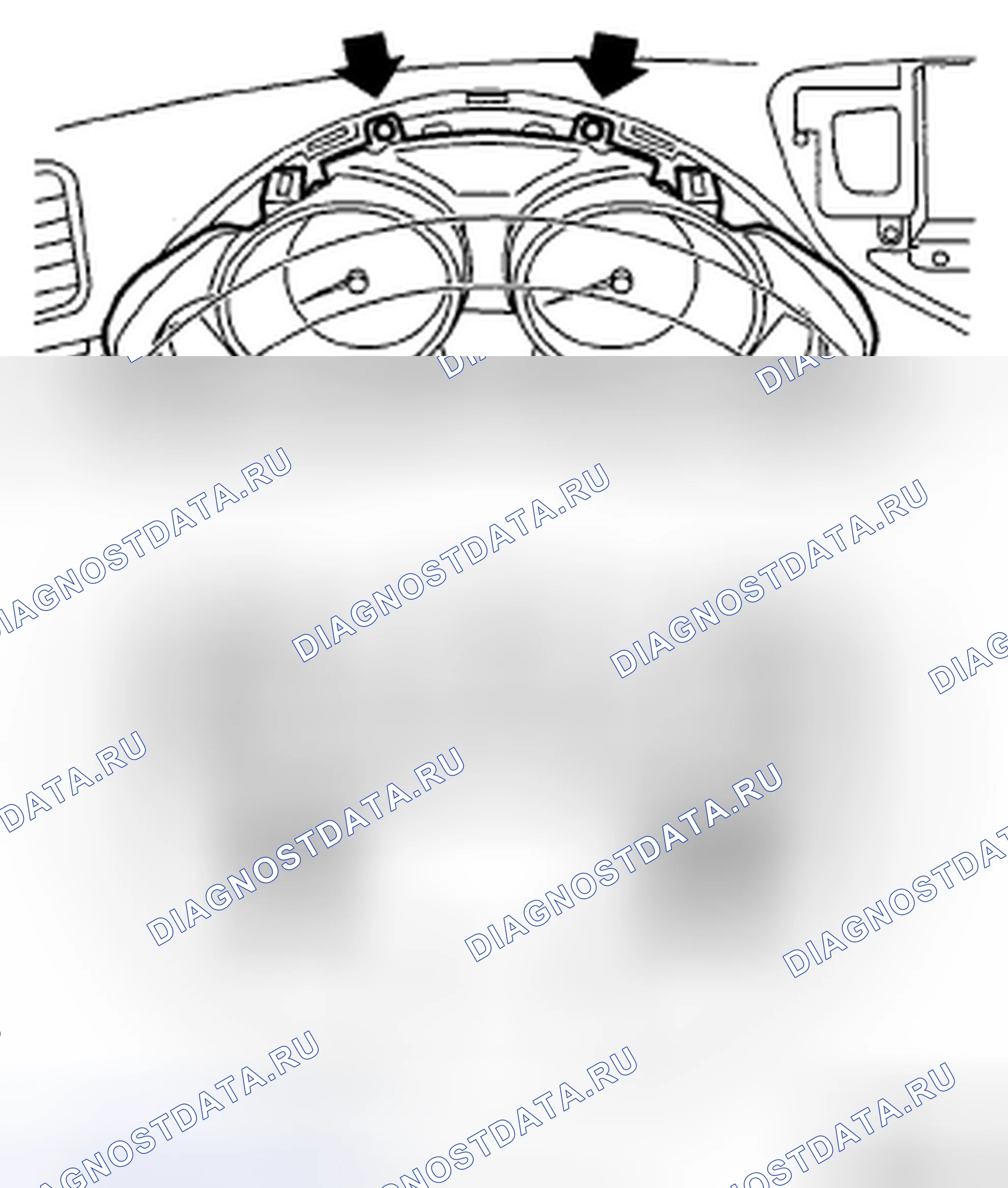 Рис. 2: ДЕМОНТАЖ. Subaru Tribeca WX рестайлинг
