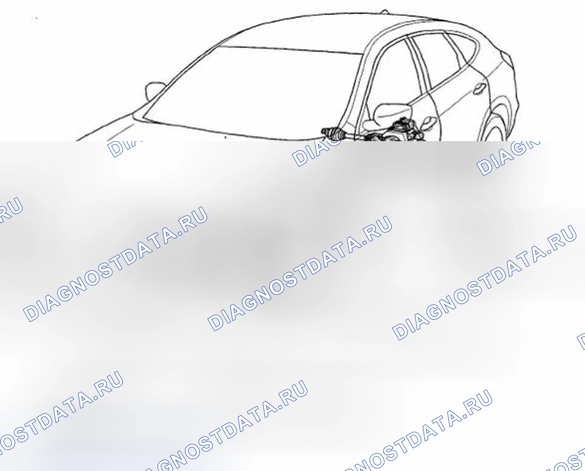 Рис. 2: Индекс расположения компонентов. Honda Crosstour I