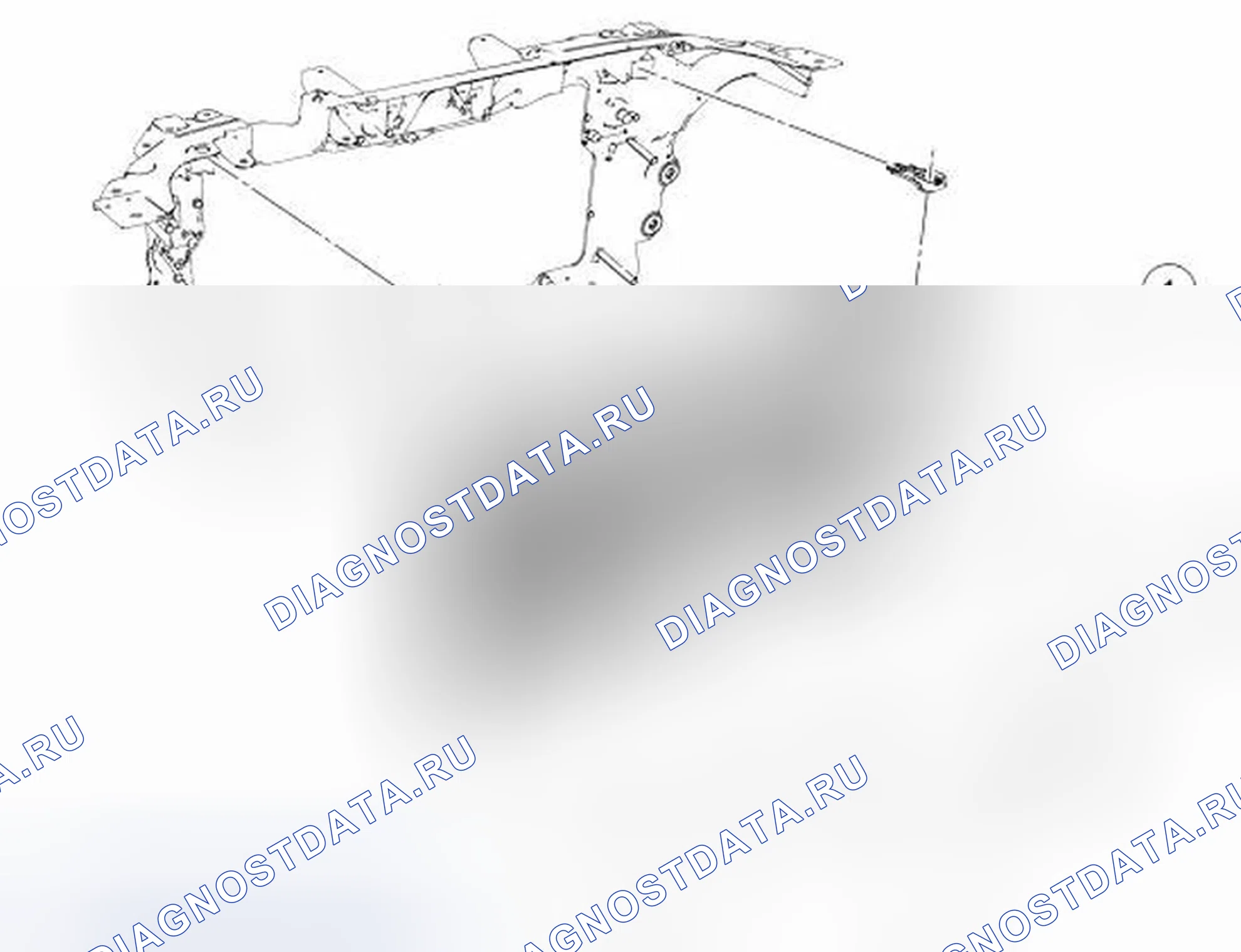 Рис. 4: Радиатор - 3,5л. Ford Flex I