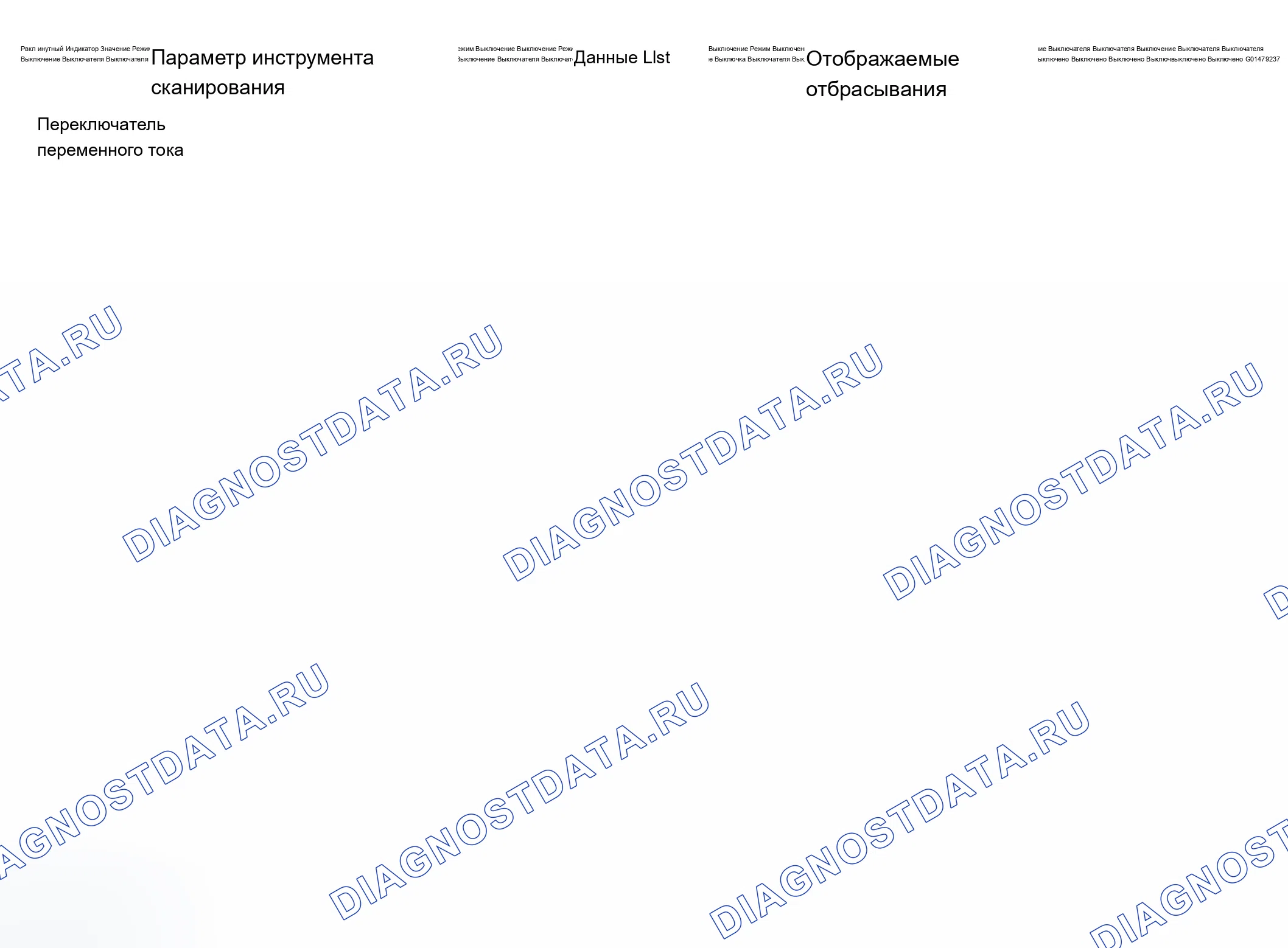 Рис. 265: Список данных сканирующего прибора. Chevrolet Silverado 1500 HD 