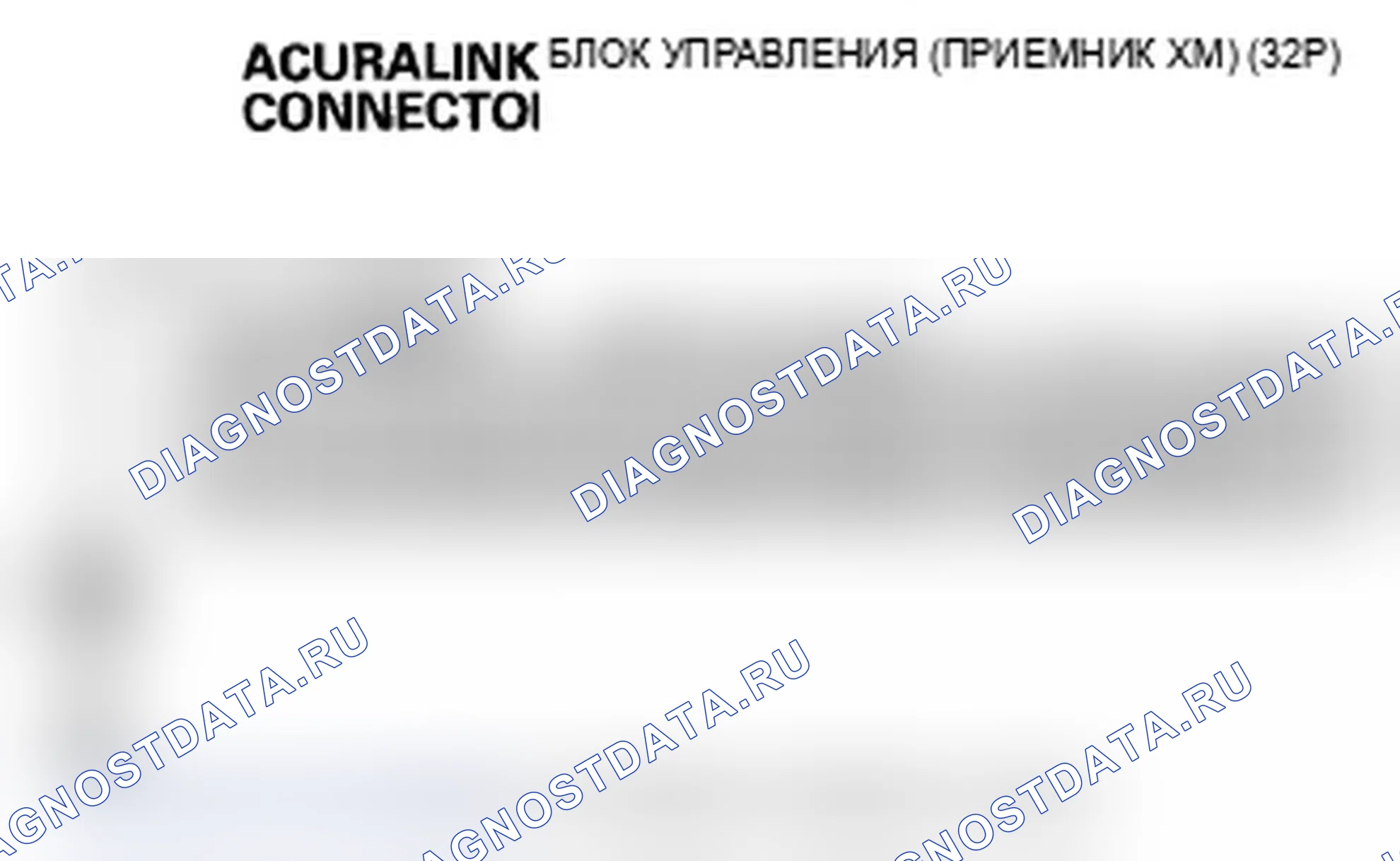 Рис. 139: Радиодисплей XM пуст и информация о станции не отображается (с навигацией по AcuraLink). Acura MDX II рестайлинг