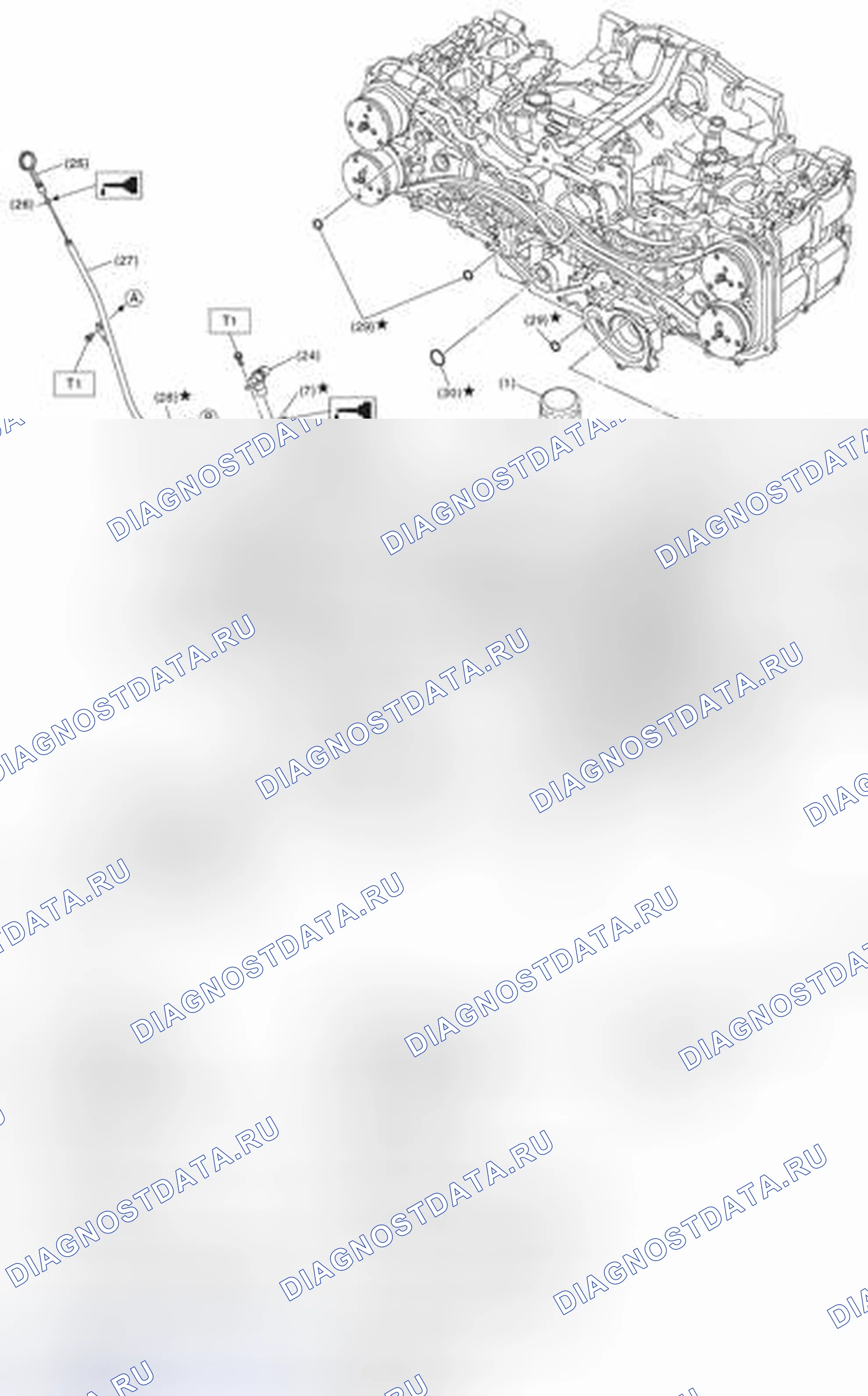 Рис. 759: КРЫШКА ЦЕПИ. Subaru Impreza WRX GE рестайлинг