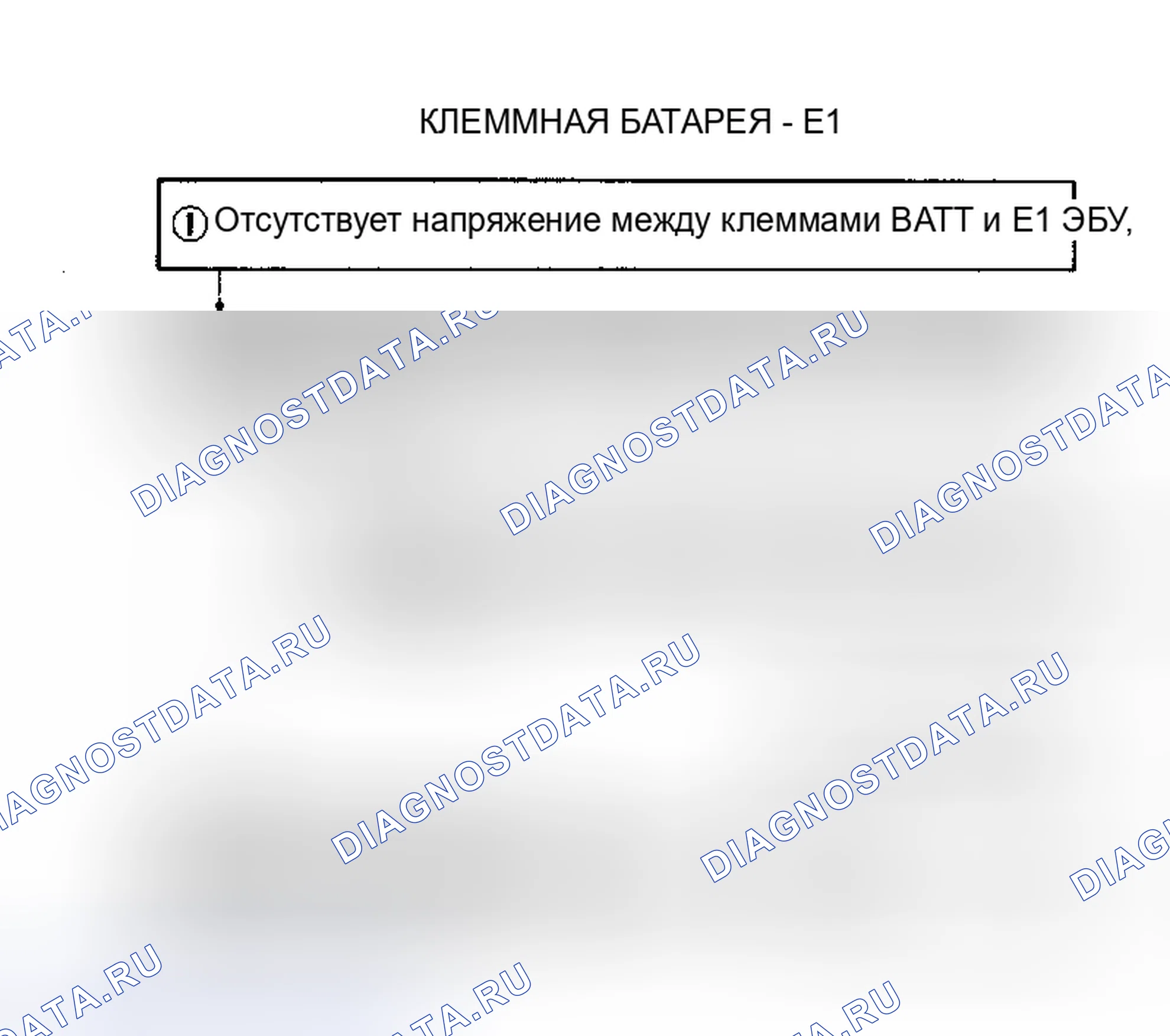 Рис. 78: Клемма BATT - E (1) Часть 1 из 5. Toyota MR2 W10