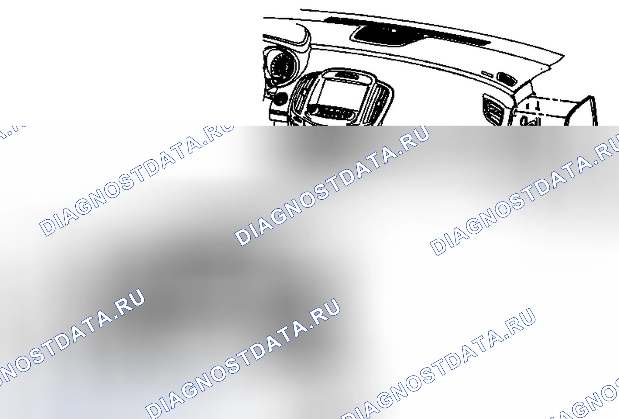 Рис. 63: Замена внешней отделочной крышки приборной панели. Buick LaCrosse II рестайлинг