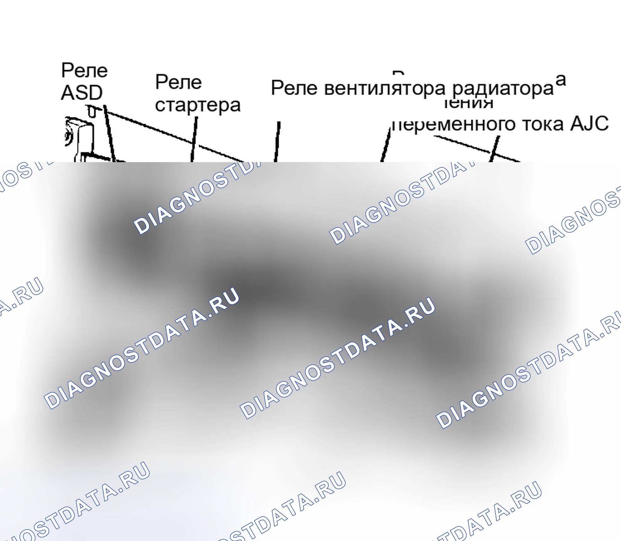 Рис. 65: NS13 (2 из 3) - Расположение ретранслятора ASD (универсал и Voyager). Dodge Dakota Shelby 
