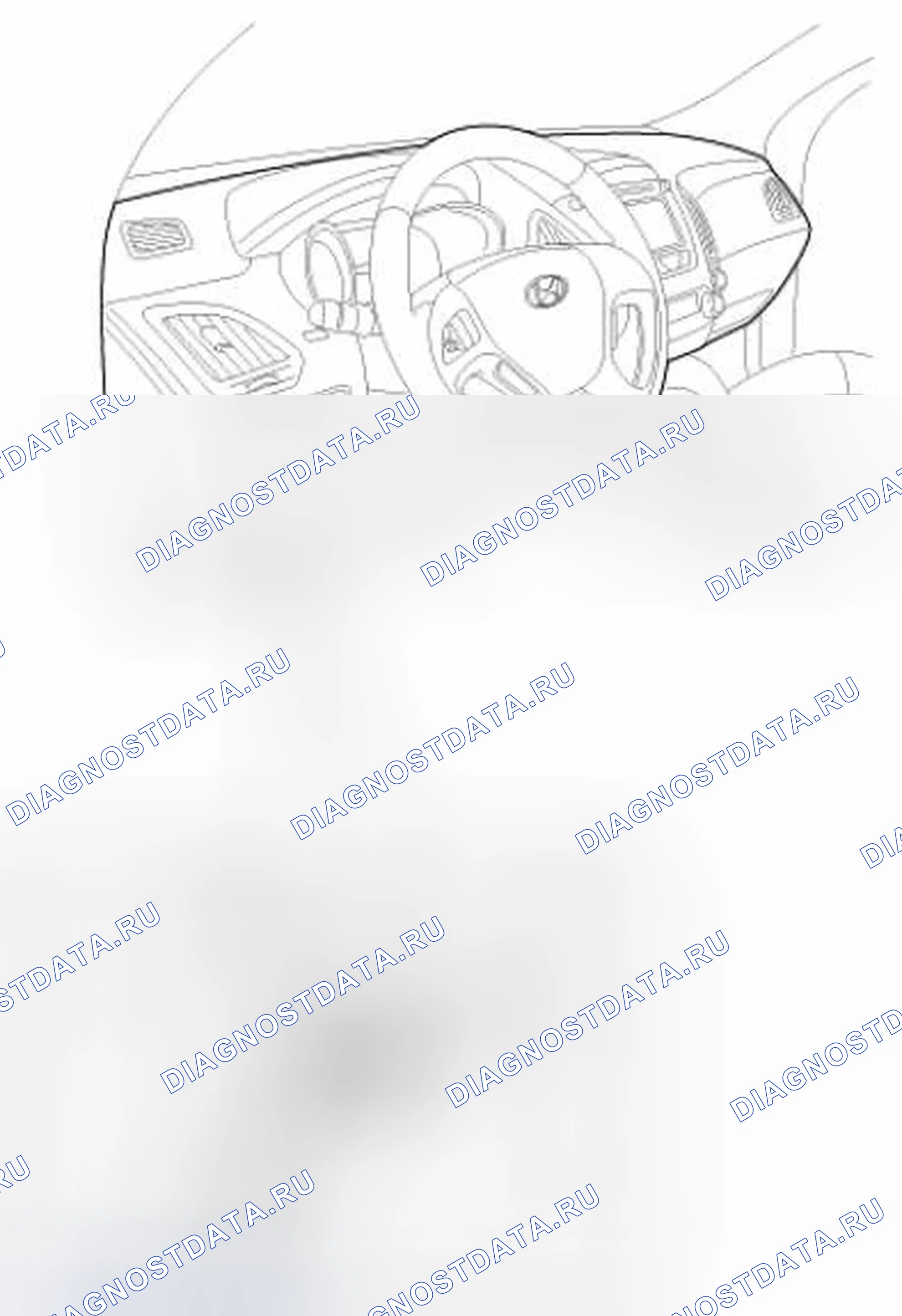 Рис. 8: Расположение компонентов. Hyundai Tucson II