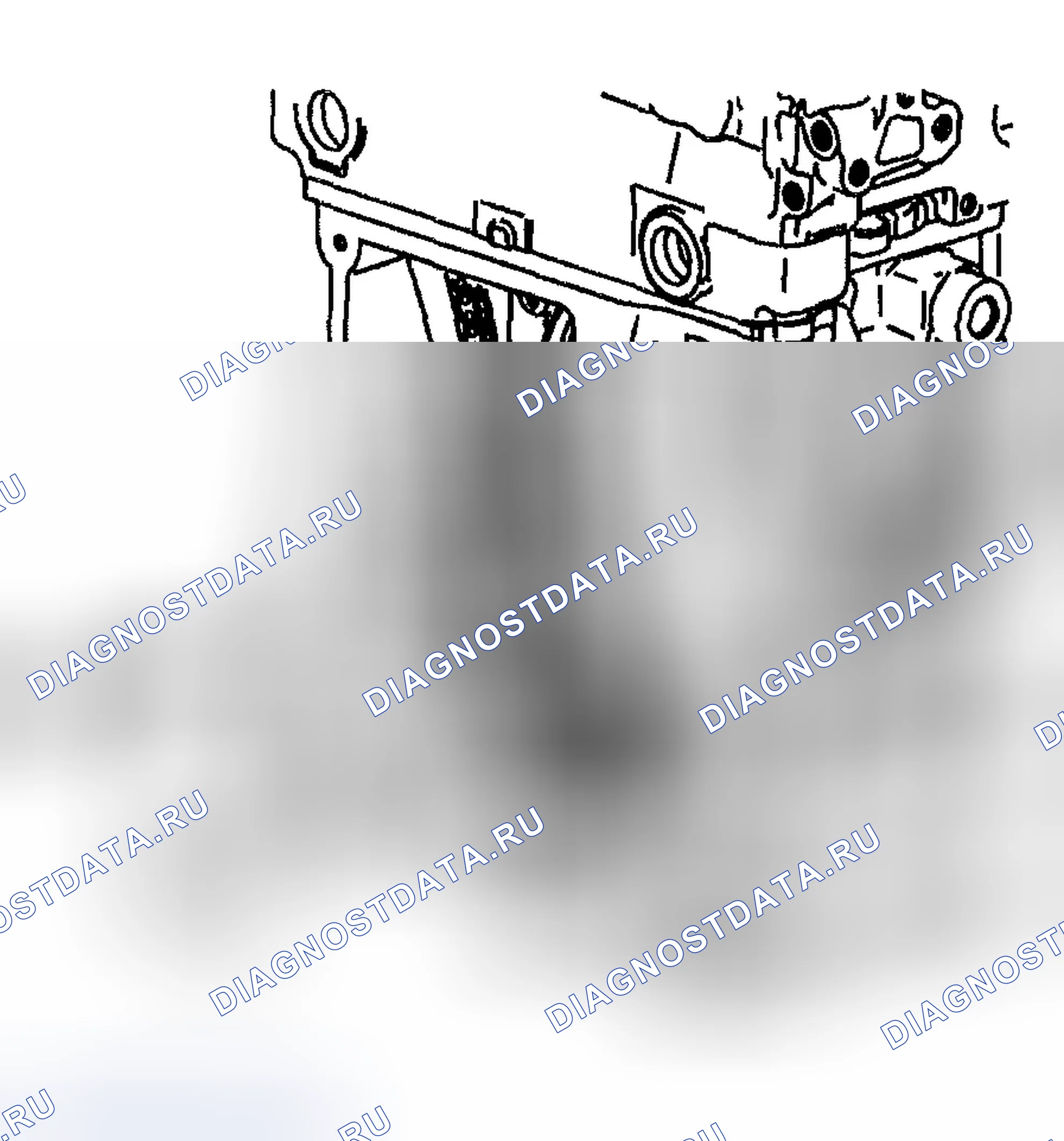 Рис. 1123: Установка передней крышки двигателя. Chevrolet TrailBlazer I