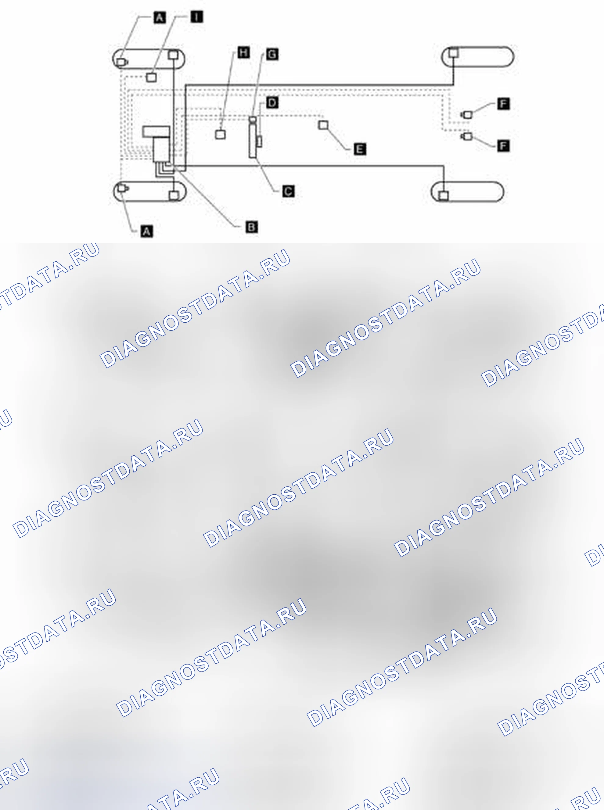 Рис. 1: Расположение компонентов. Nissan Pathfinder III рестайлинг