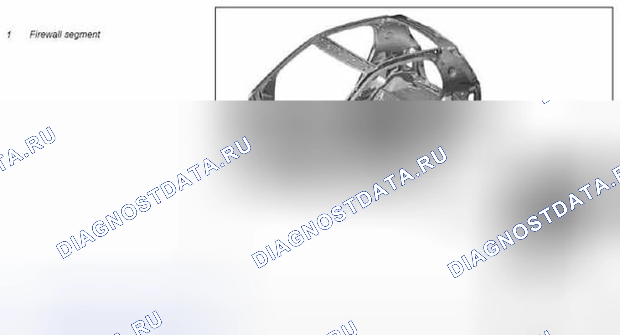 Рис. 527: Замена стороны сегмента стены межсетевого экрана - AR62.25-P-5754MCC. Kia Soul I