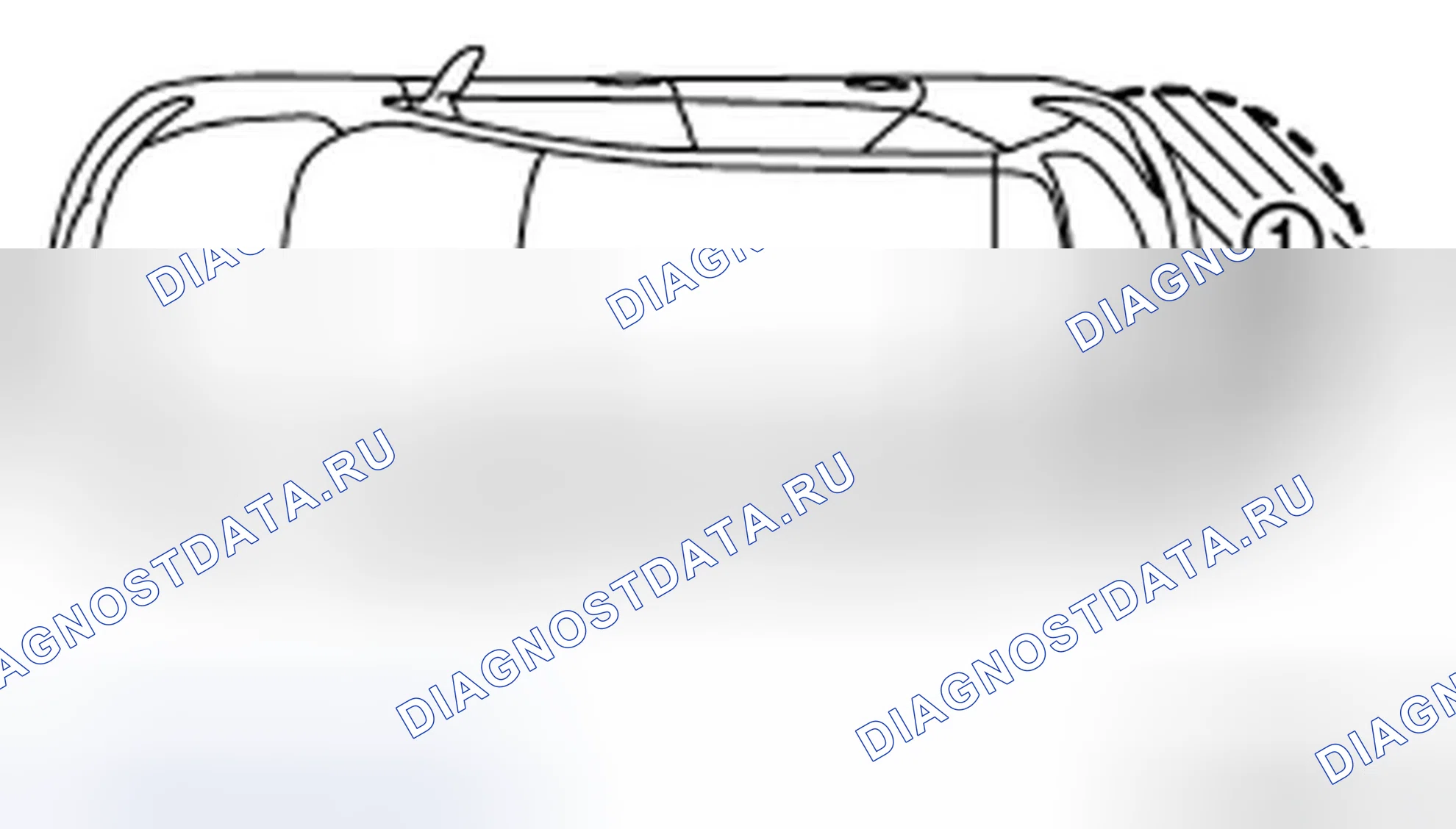 Рис. 114: ЗОНА ОБНАРУЖЕНИЯ АНТЕННЫ С ВНЕШНИМ КЛЮЧОМ. Infiniti FX50 II