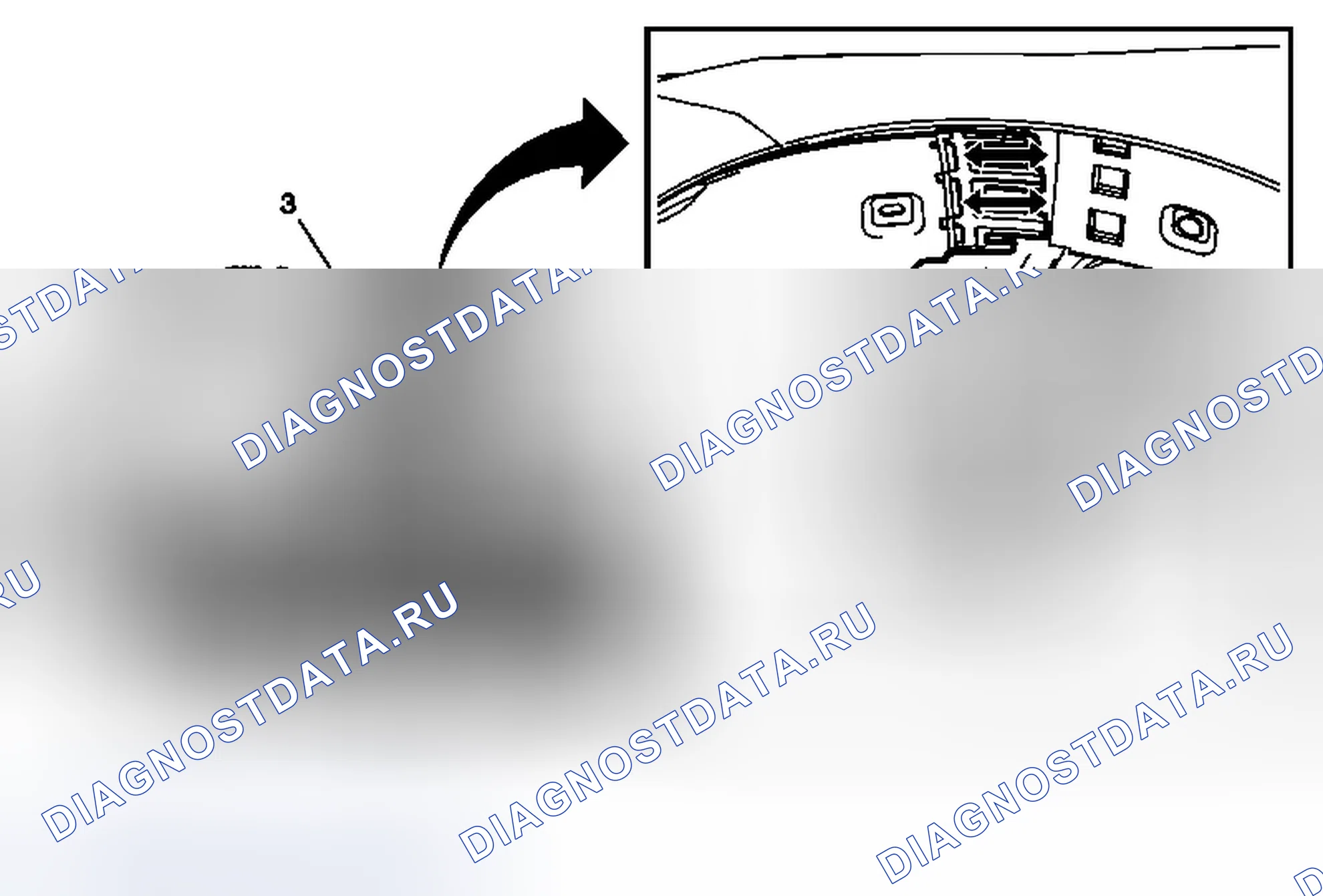 Рис. 9: Замена переднего вкладыша передней рулевой рубки (левая сторона). Chevrolet Malibu VIII рестайлинг