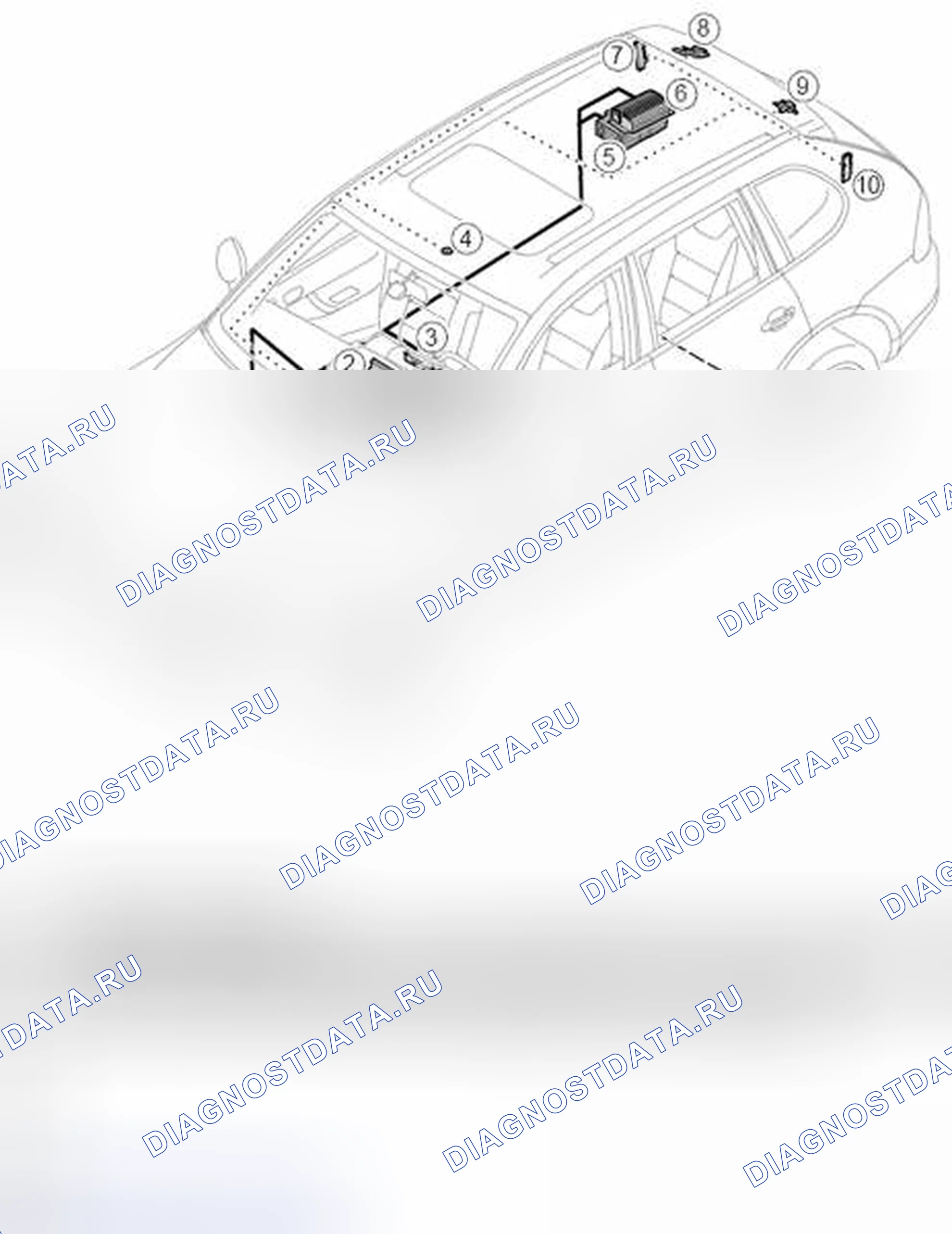 Рис. 11: Компоновка компонентов - навигация. Porsche Cayenne Turbo I