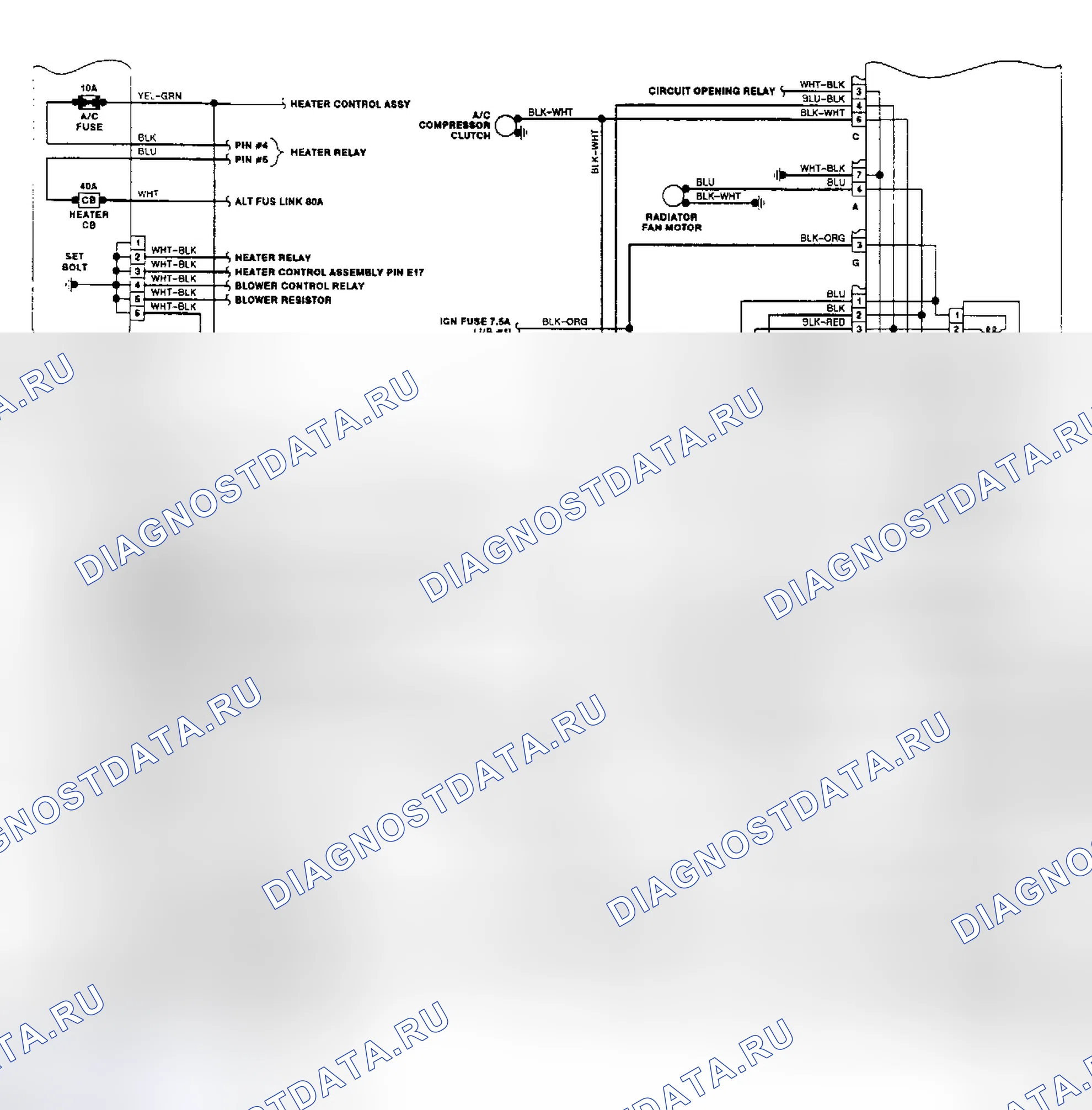 Рис. 7: электросхему (Camry V6 - тип кнопки - 2 из 2). Toyota 4Runner II