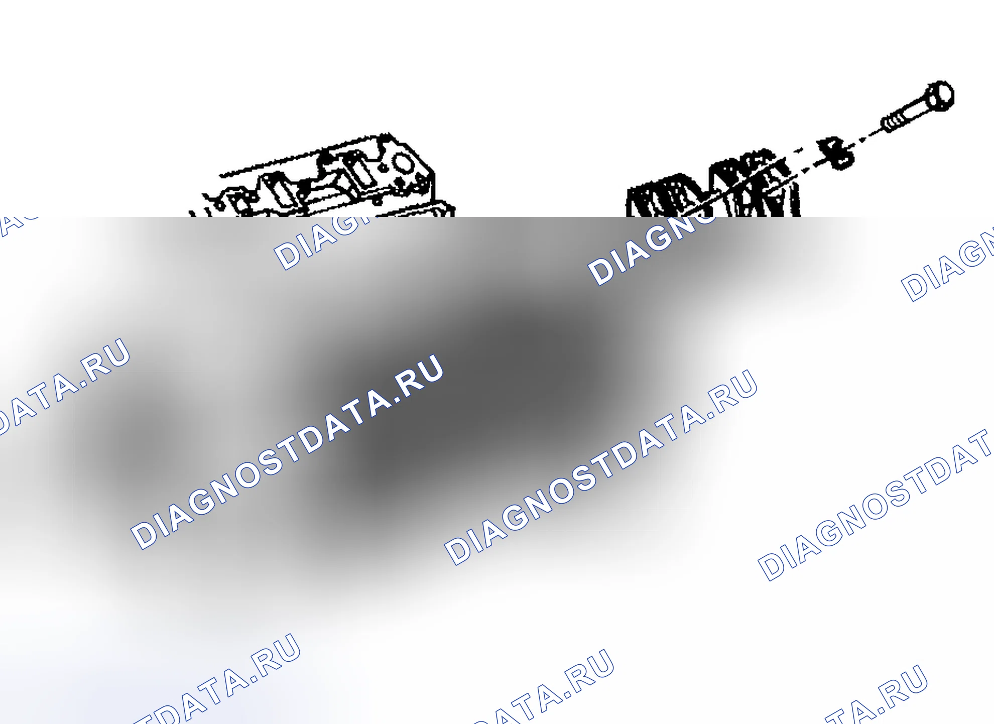 Рис. 217: Снятие коромысла клапана, вала и толкателя. GMC C3500 HD GMT400 final